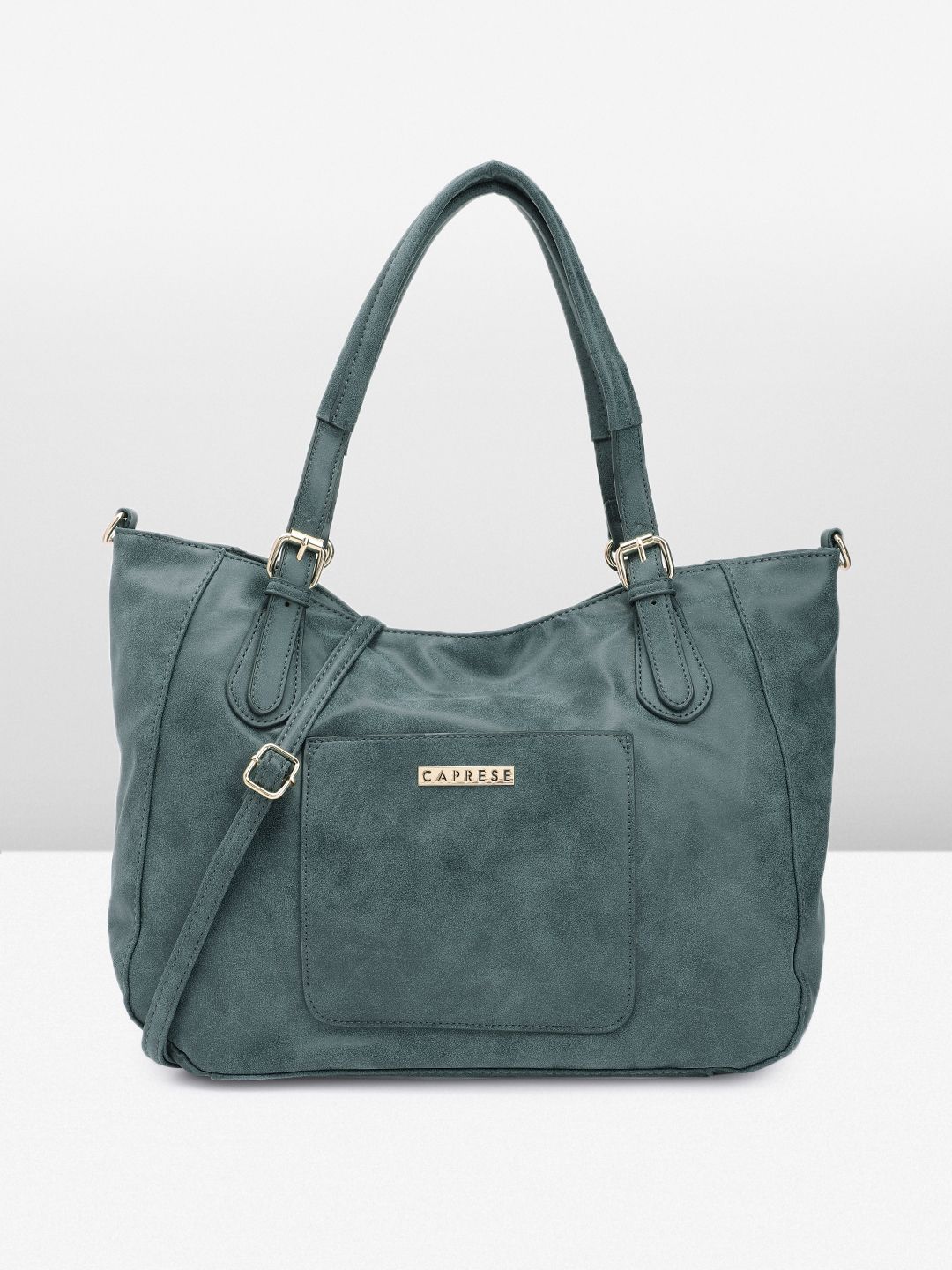 Caprese Textured Oversized Structured Shoulder Bag