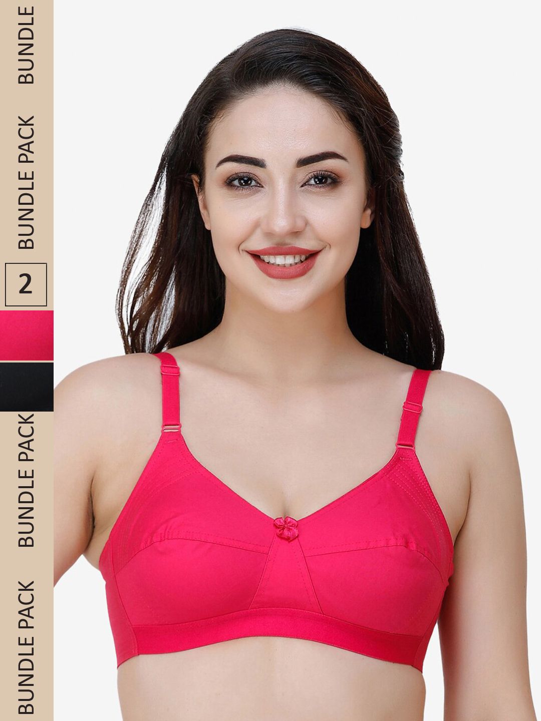 College Girl Pack Of 2 Full Coverage All Day Comfort Cotton Everyday Bra-picture-31