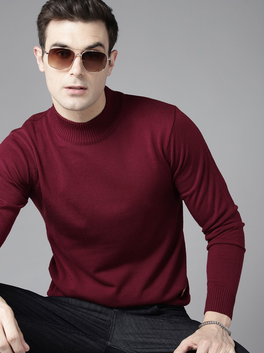 The Roadster Lifestyle Co. Solid Acrylic Pullover-picture-49