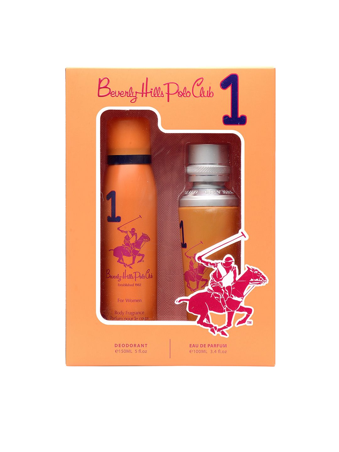 Beverly Hills Polo Club Women No.1 Gift Set - Eau De Parfum 100ml + Deodorant 150ml-picture-23
