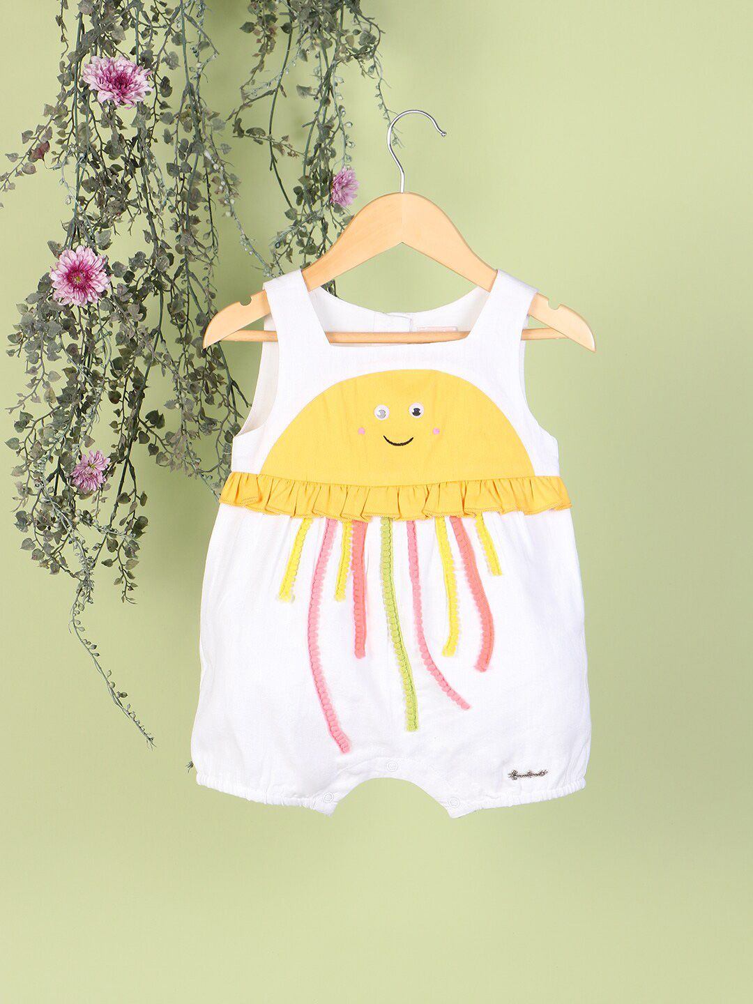 Nauti Nati Girls Ruffle Detail Pure Cotton Playsuit-picture-30