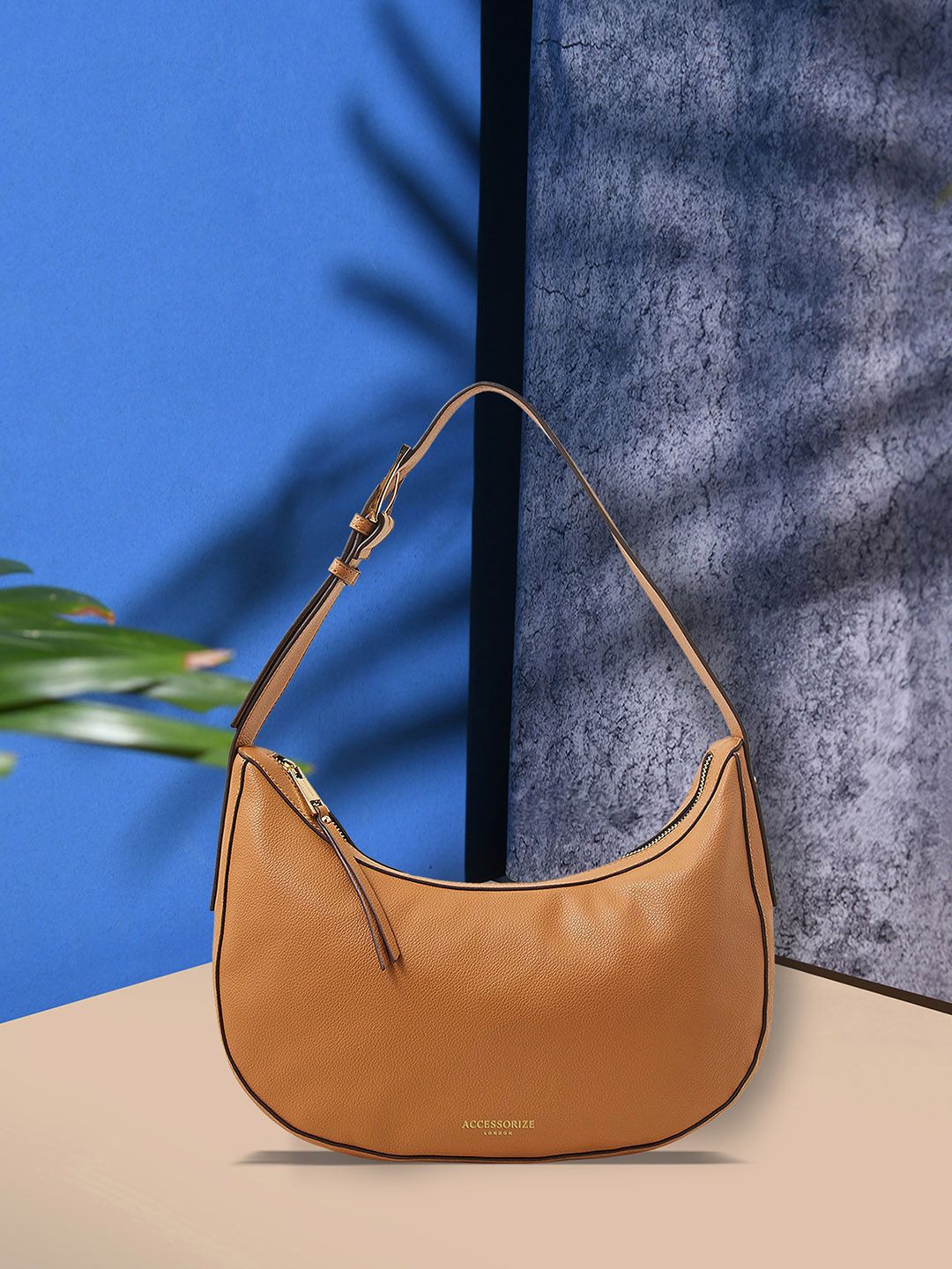 Accessorize London Faux Leather Half Moon Shoulder Bag-picture-21