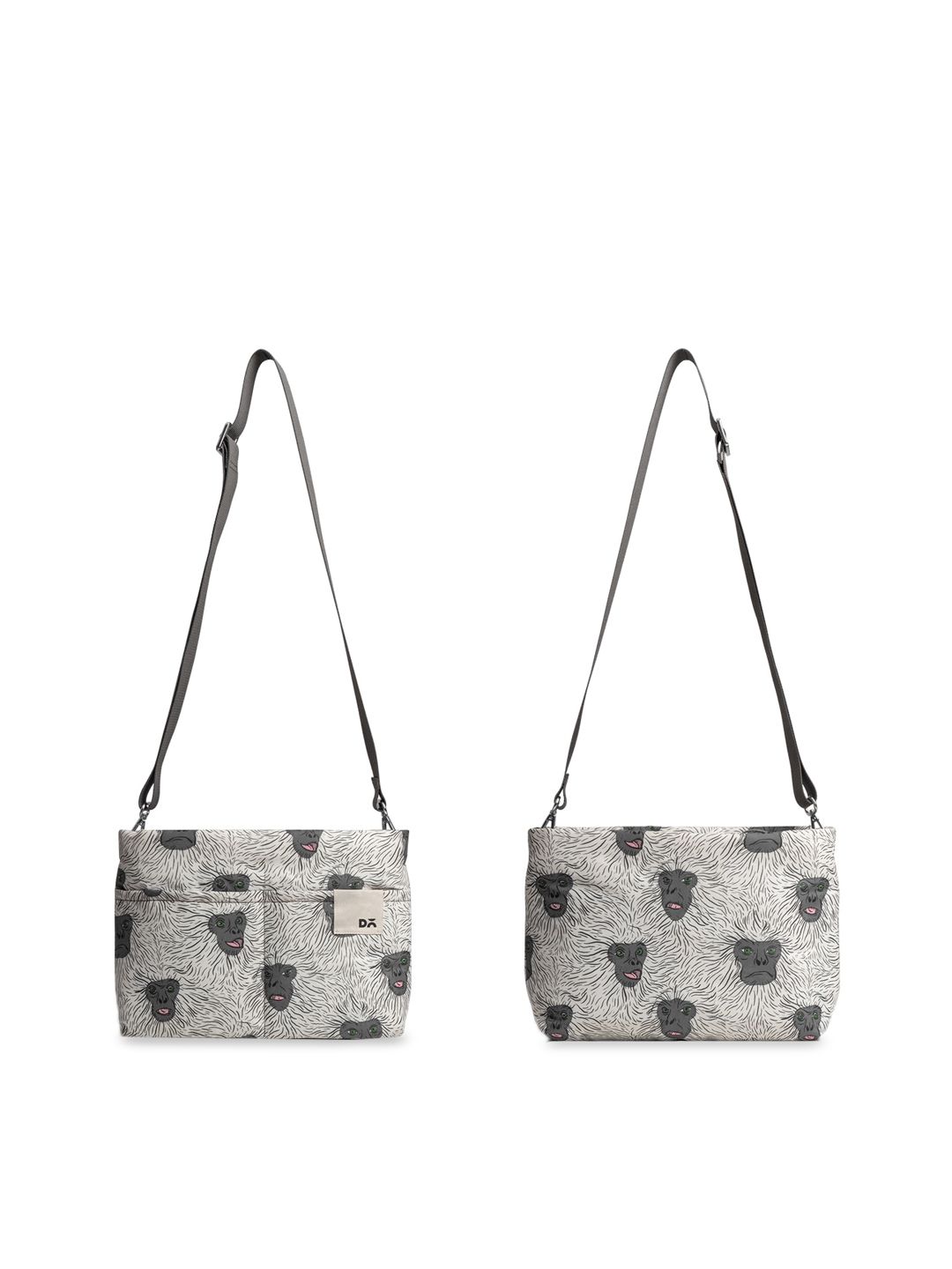 DailyObjects Printed Structured Sling Bag With Quilted-image-35
