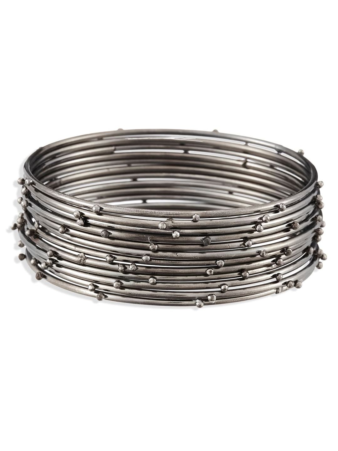 ATIBELLE Set Of 14 Silver-Plated Bangles