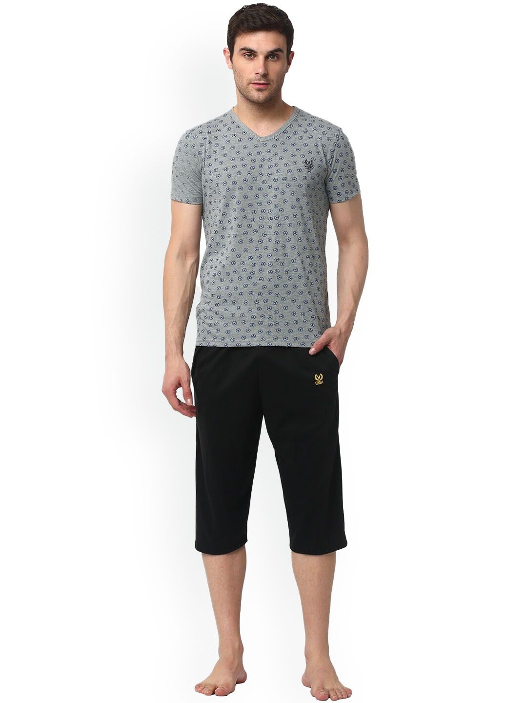 mack jonney VIMAL JONNEY Men Printed T-shirt With Shorts-picture-24