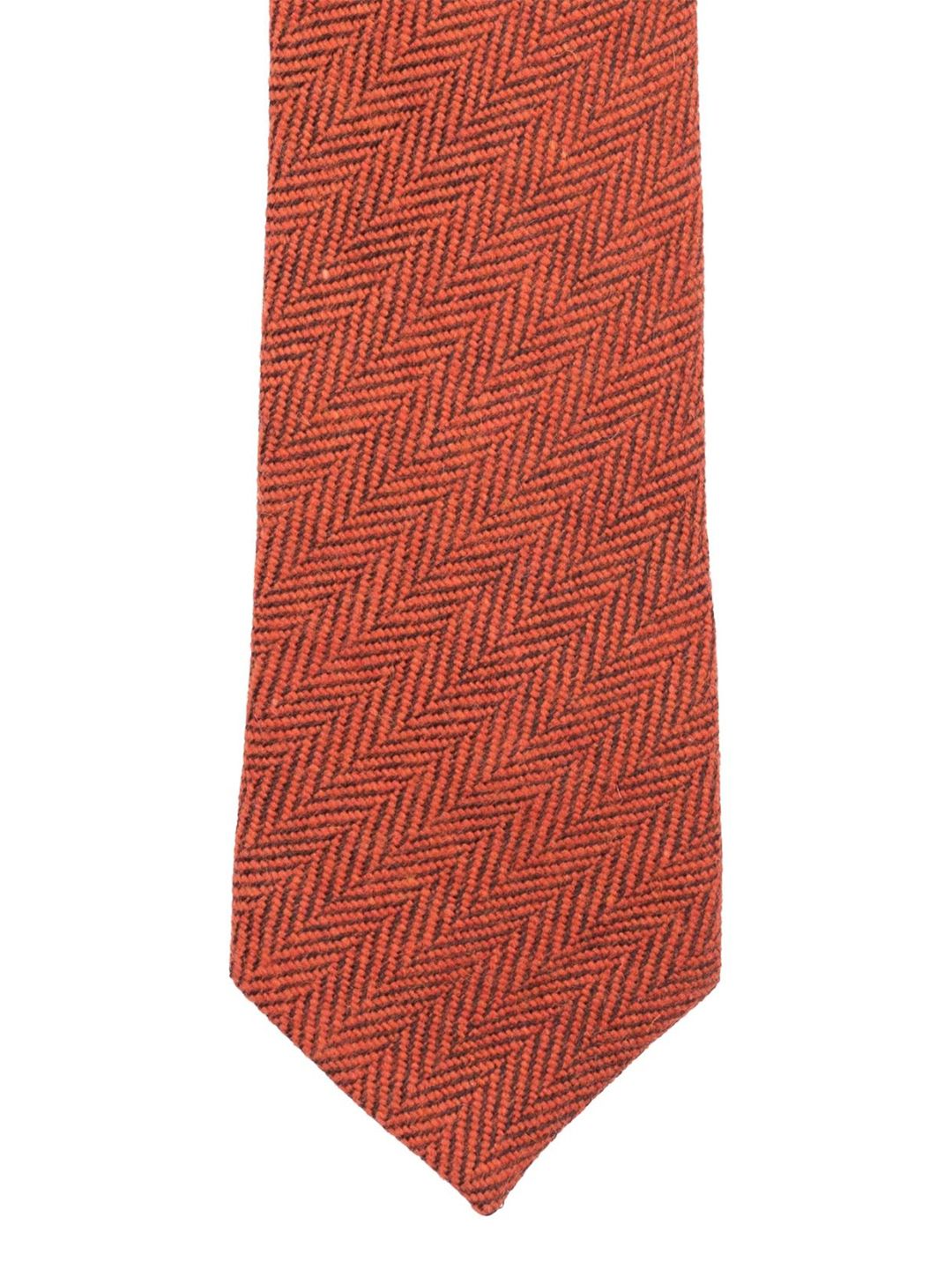 The Tie Hub Men Woven Design Woolen Skinny Tie-image-20