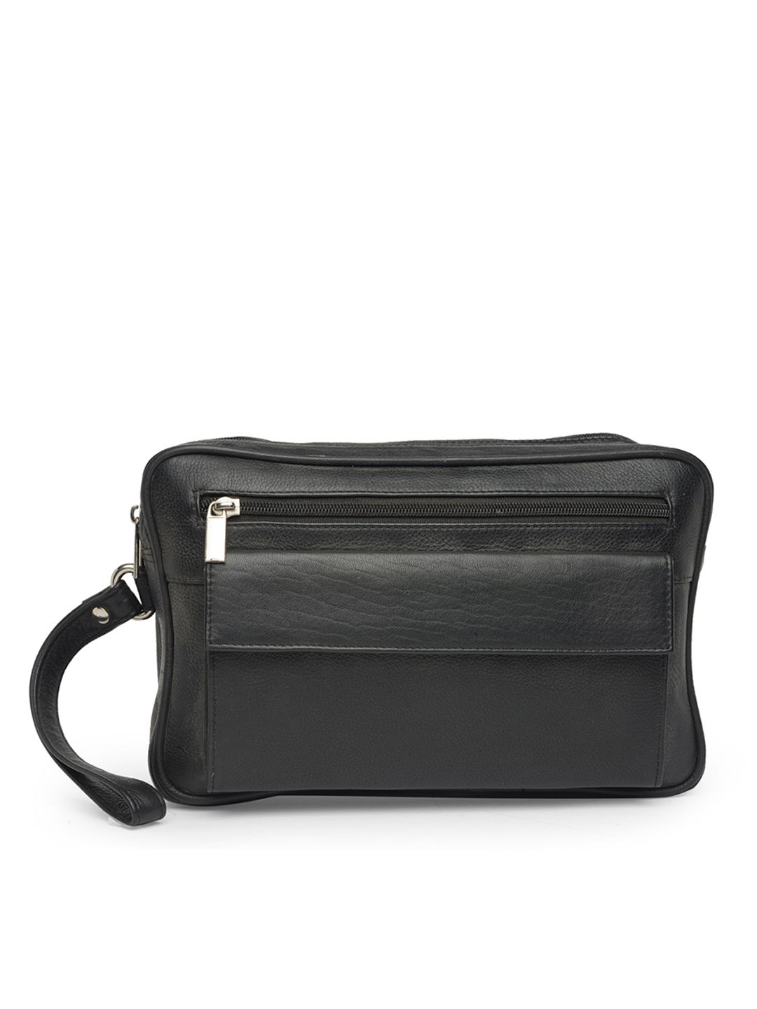 Teakwood Leathers Unisex Black Solid Messenger Bag-image-32