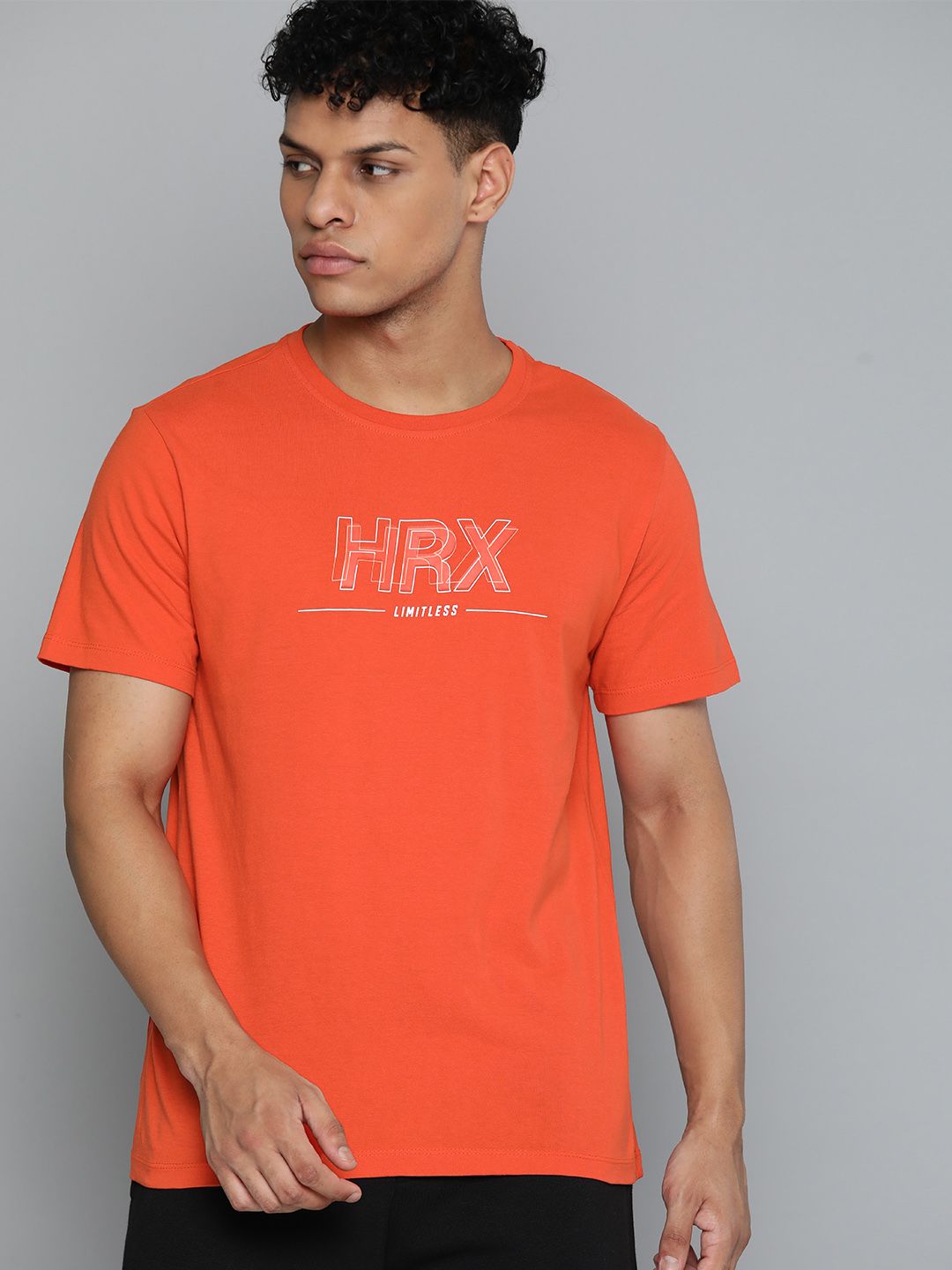 HRX by Hrithik Roshan Men Typography Printed Bio Finish T-shirt