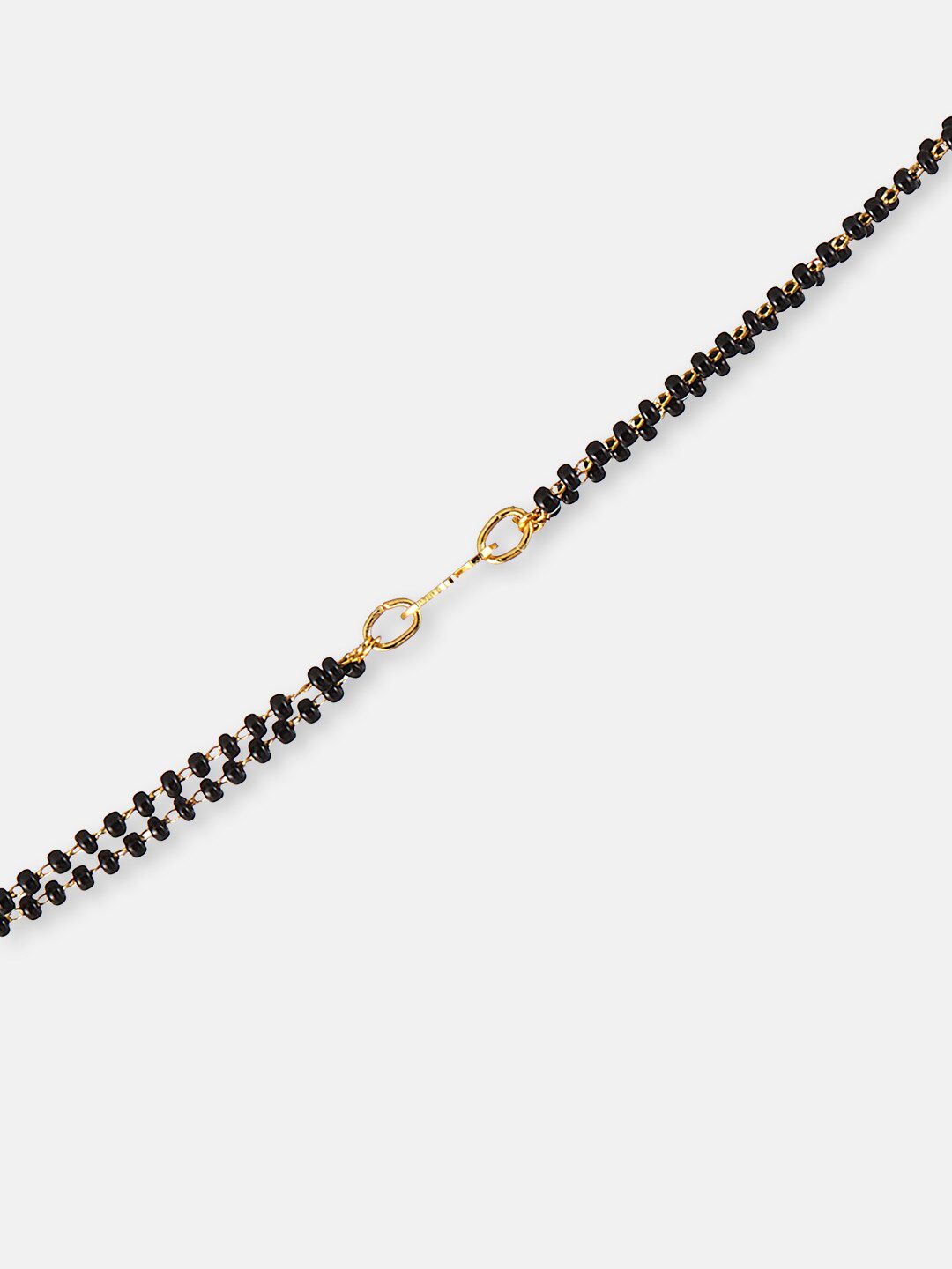 ATIBELLE Gold-Plated Beaded Mangalsutra With Earrings