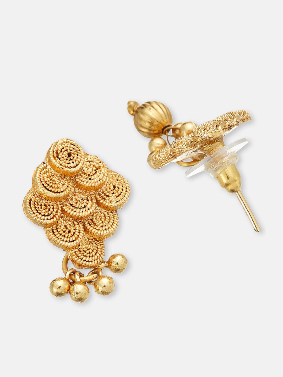 ATIBELLE Gold-Plated Beaded Mangalsutra With Earrings