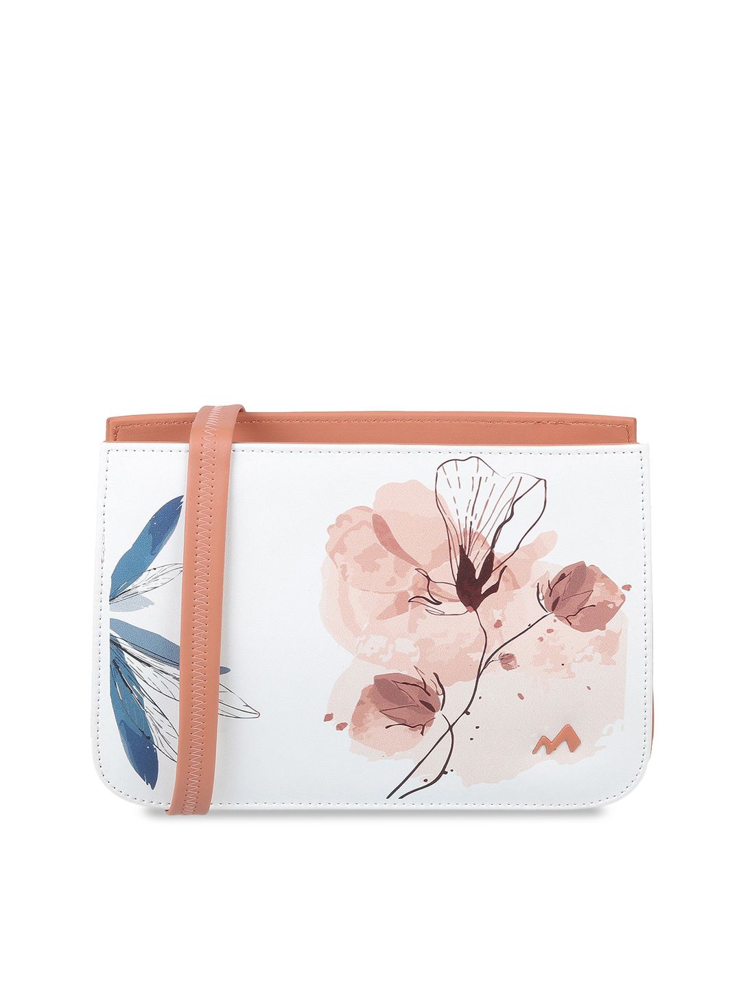 Metro Floral Printed Structured Sling Bag-picture-22