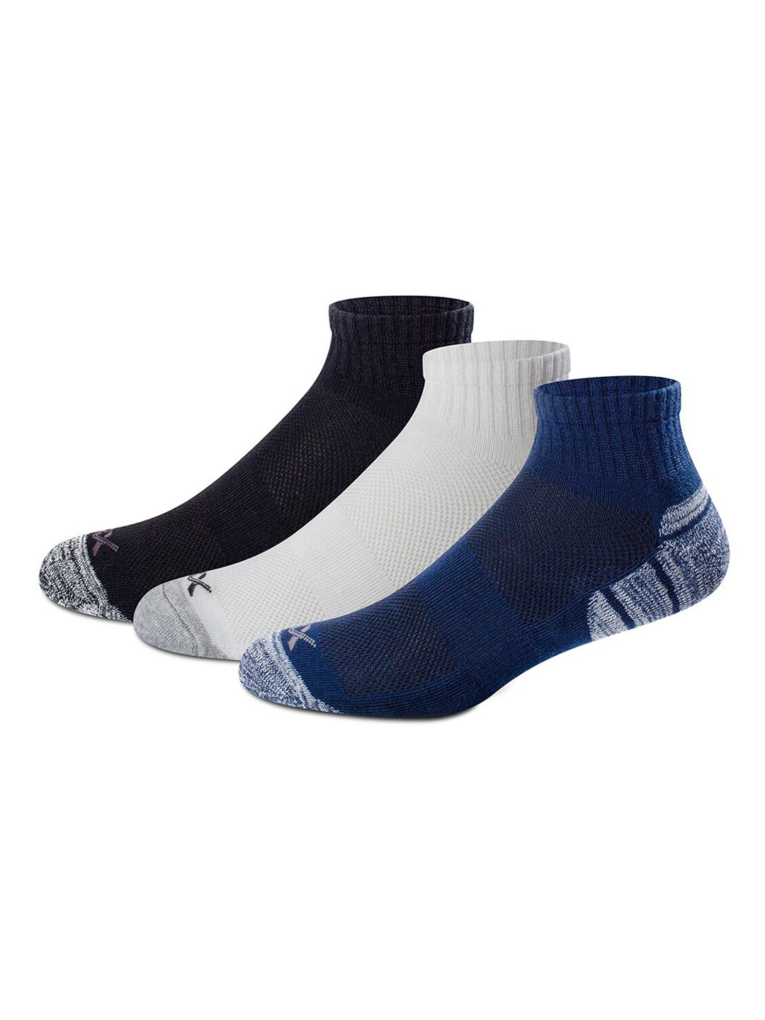 HRX by Hrithik Roshan Men Pack Of 3 Ankle Length Socks-picture-36