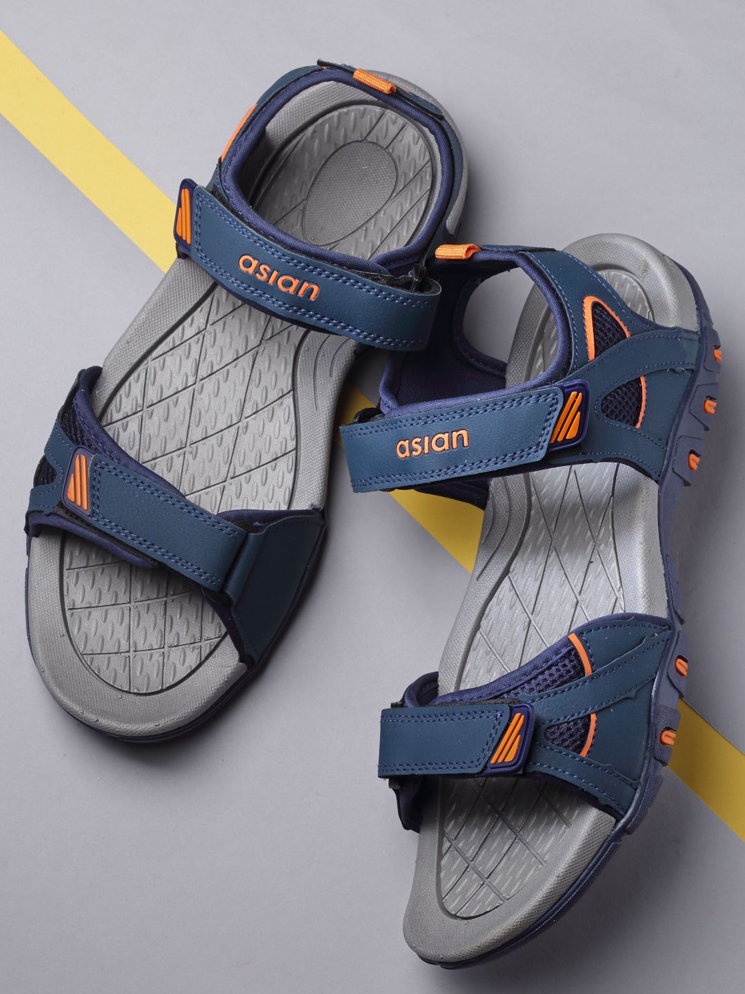 ASIAN Men Prestige-59 Textured Sports Sandals-picture-15