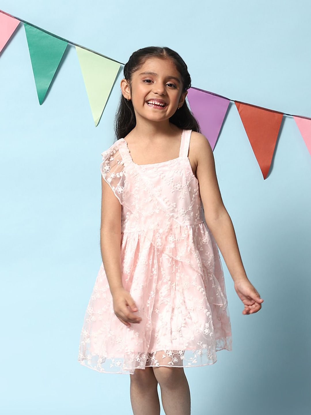 Biba Girls Shoulder Straps Fit and Flare Dress-picture-14