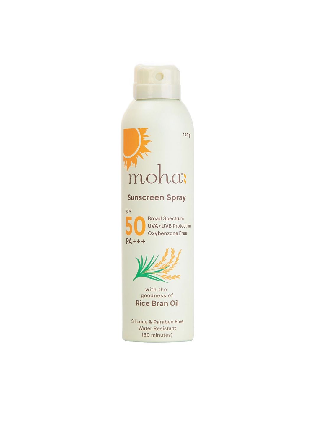moha Sunscreen Spray SPF 50 PA+++ with Rice Bran Oil - 170g-image-49