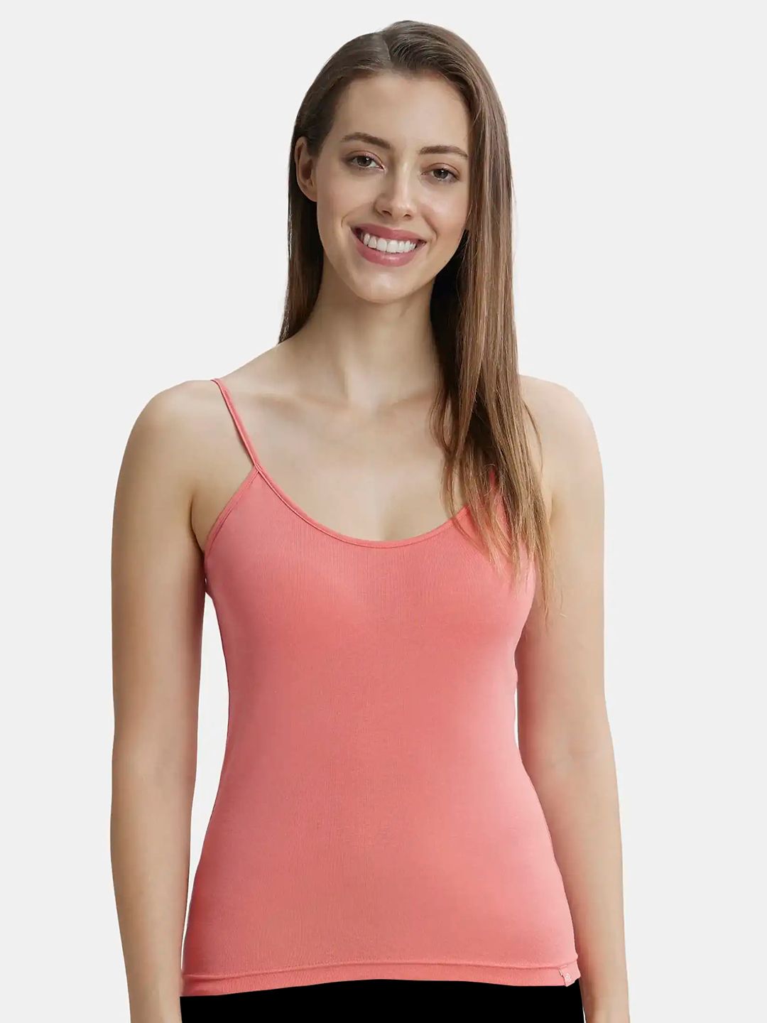 Jockey Super Combed Rib Camisole with Adjustable Straps and StayFresh Treatment -1487