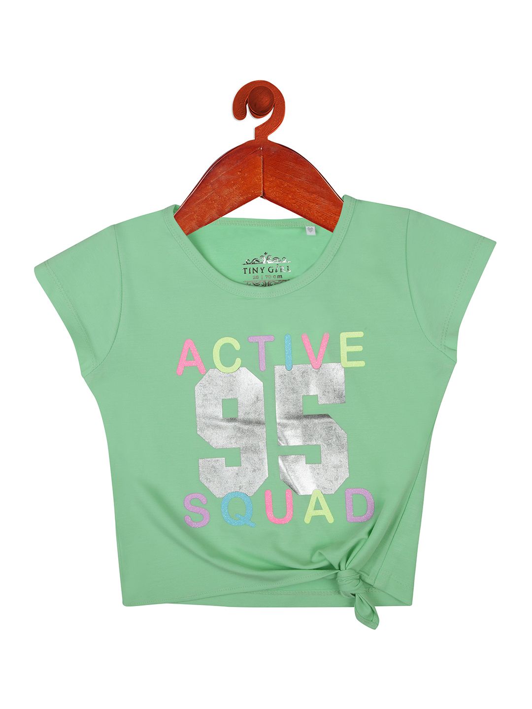 Tiny Girl Typography Print Cap Sleeves Top-picture-37