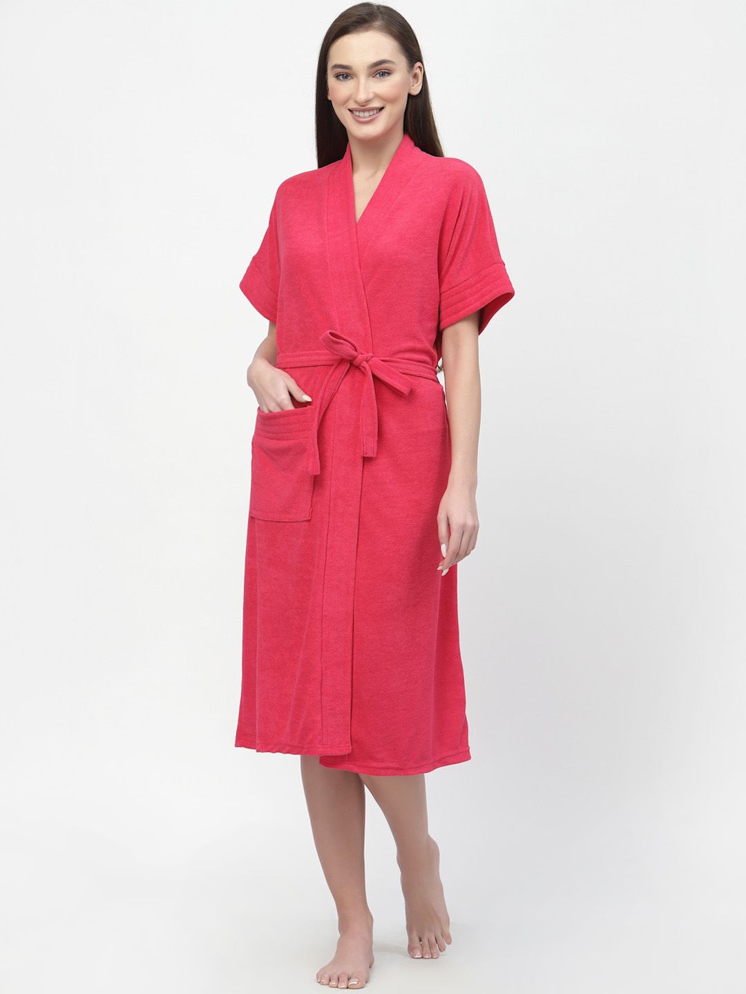 POORAK Women Terry Cotton Bath Robe-picture-36