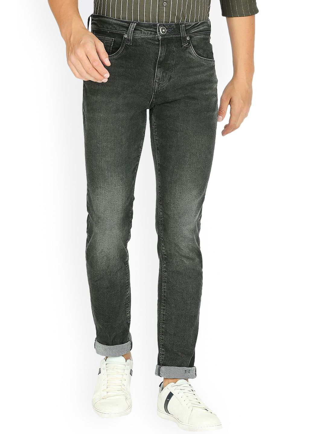 Lawman pg3 Men Slim Fit Mid-Rise Light Fade Cotton Jeans-image-17