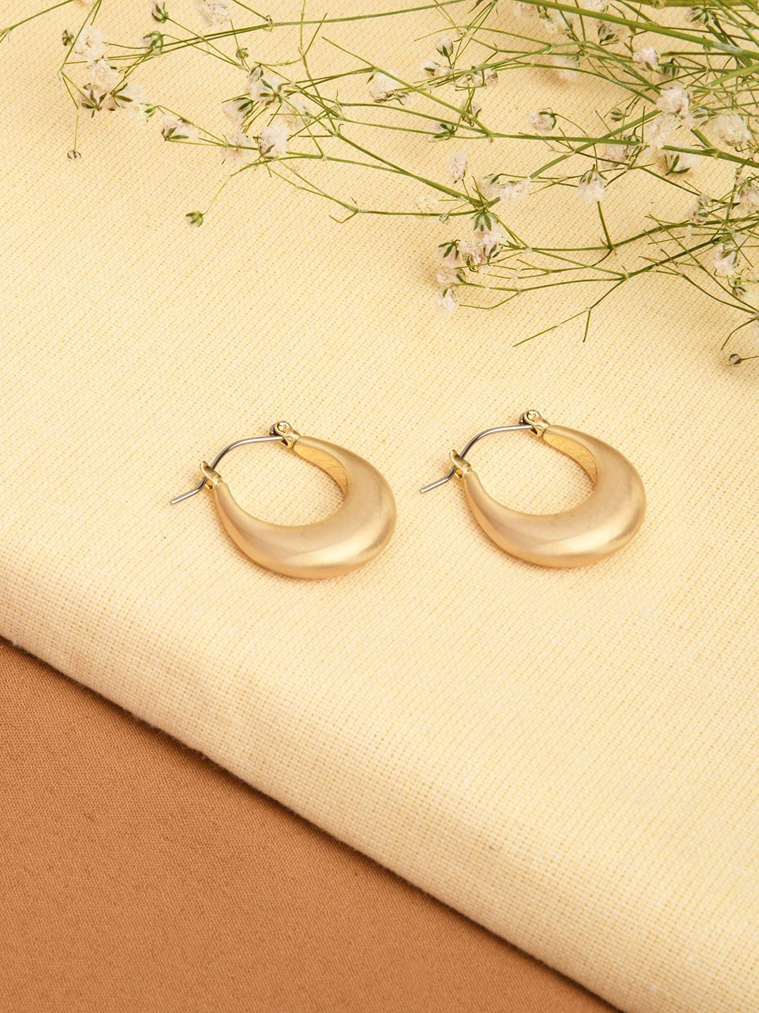 Accessorize Gold-Plated Geometric Hoop Earrings-picture-30