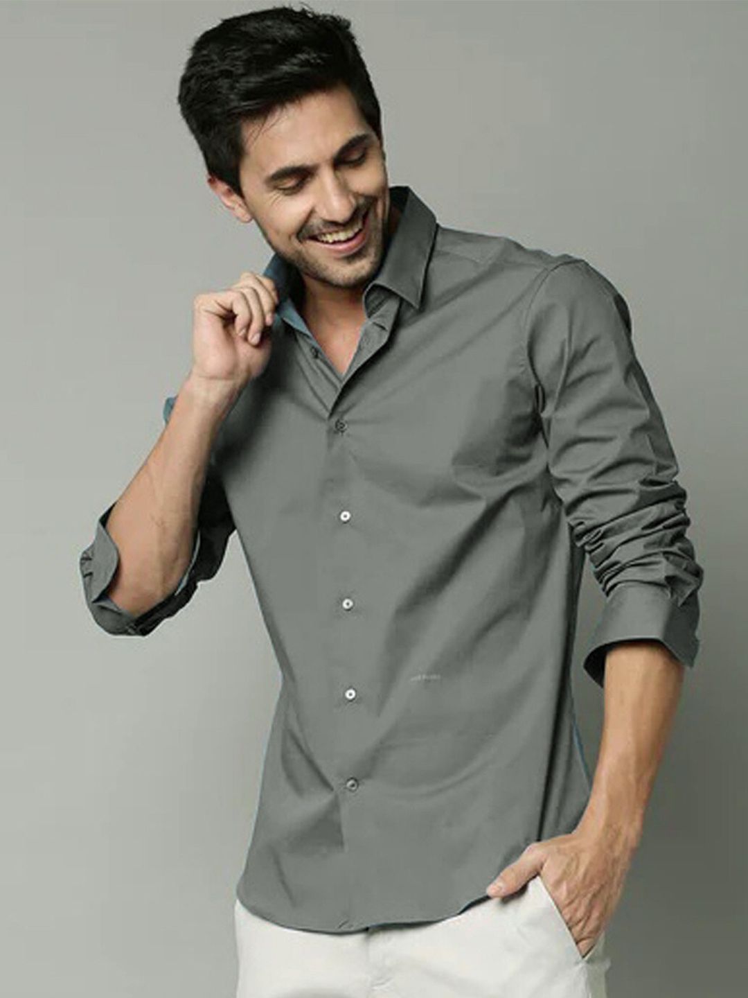 FUBAR Spread Collar Slim Fit Casual Shirt-picture-14