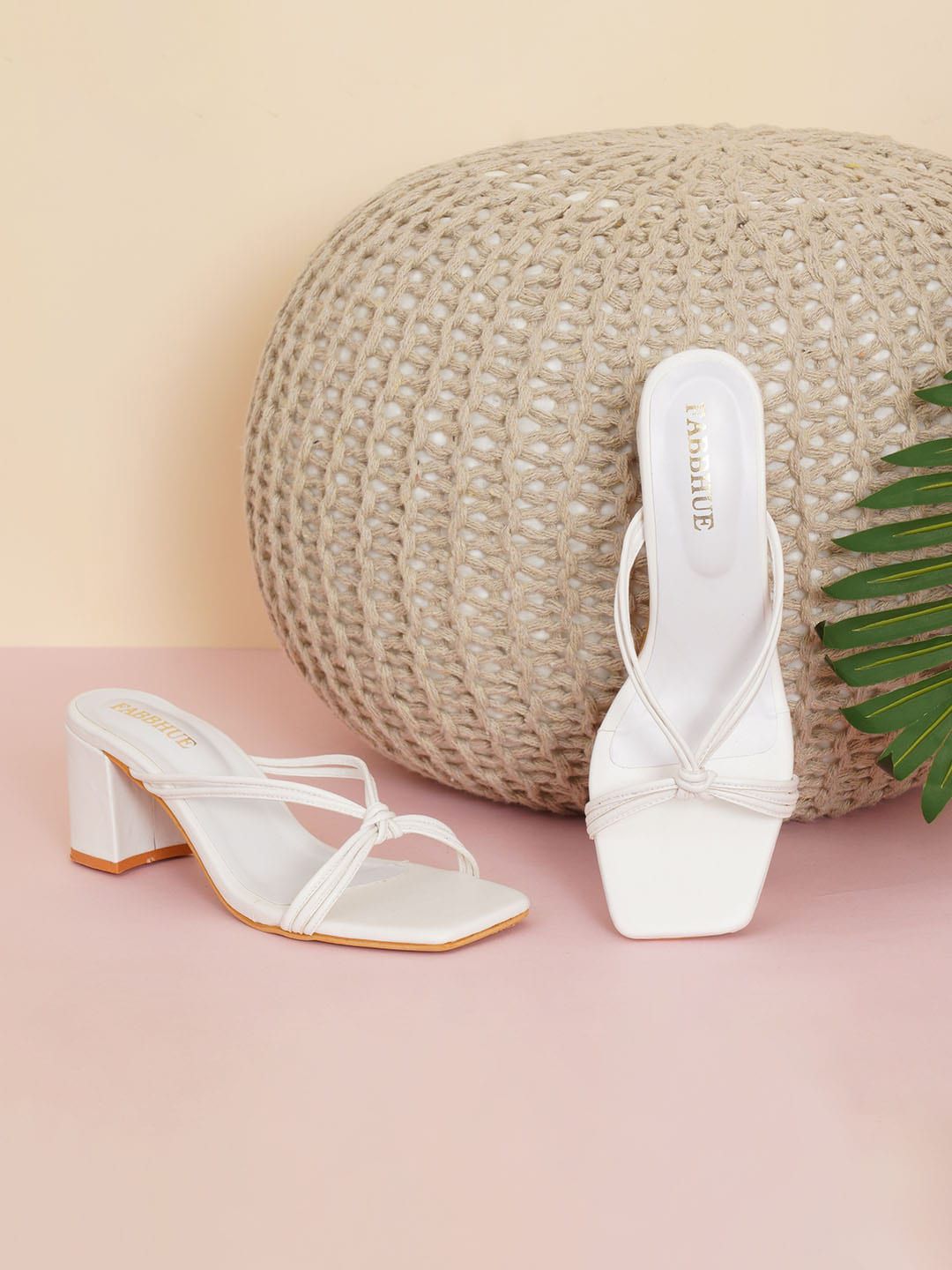 FABBHUE Knotted Strap Block Heels-picture-19