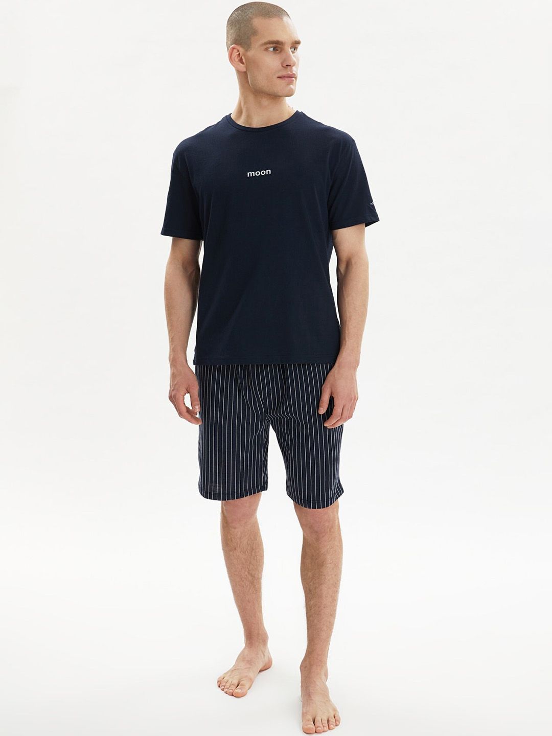 Trendyol T-Shirt With Shorts Knitted Night Suits-picture-54
