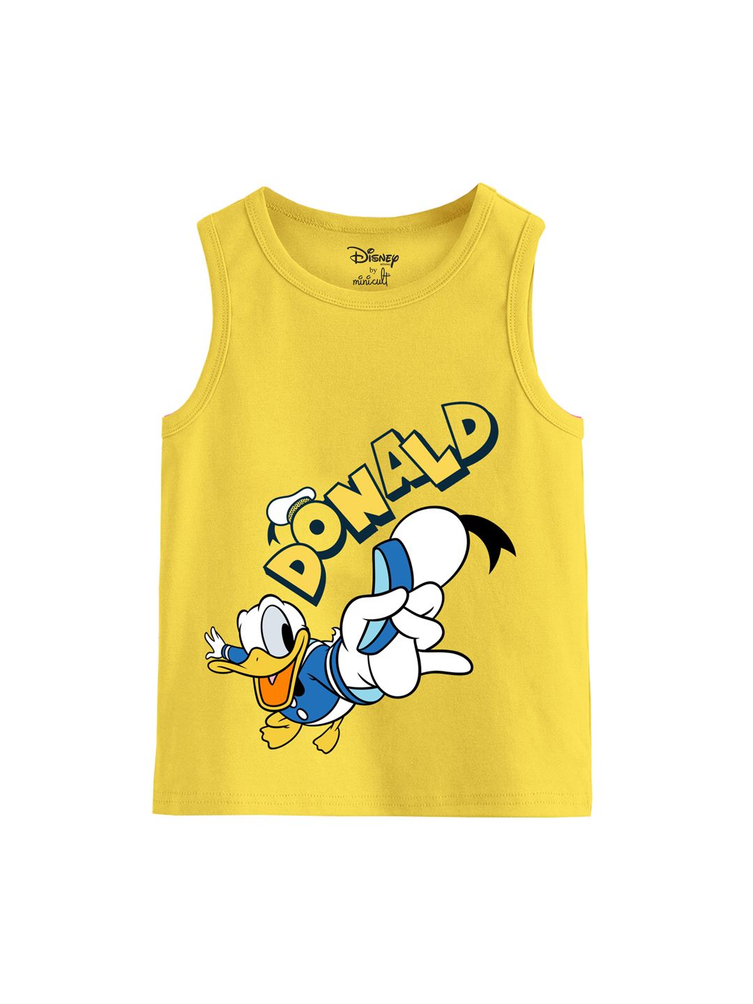Minicult Infant Kids Mickey & Donald Printed Cotton Basic Innerwear Vest-picture-17