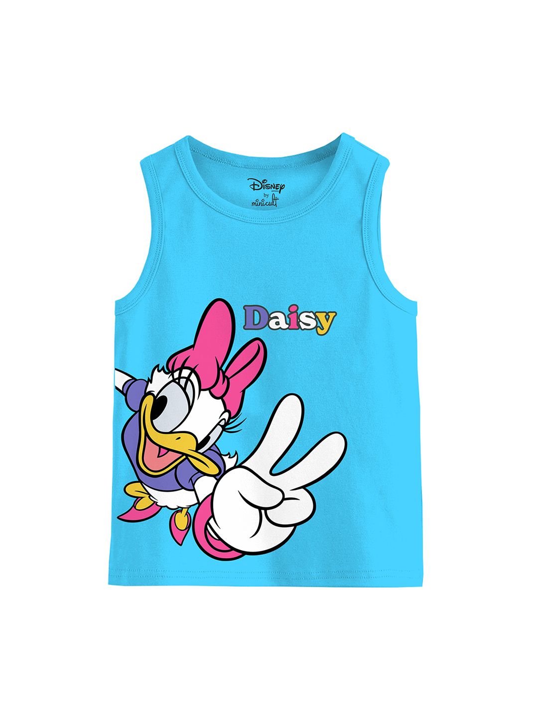 Minicult Infant Girls Daisy Printed Basic Innerwear Vests-picture-11