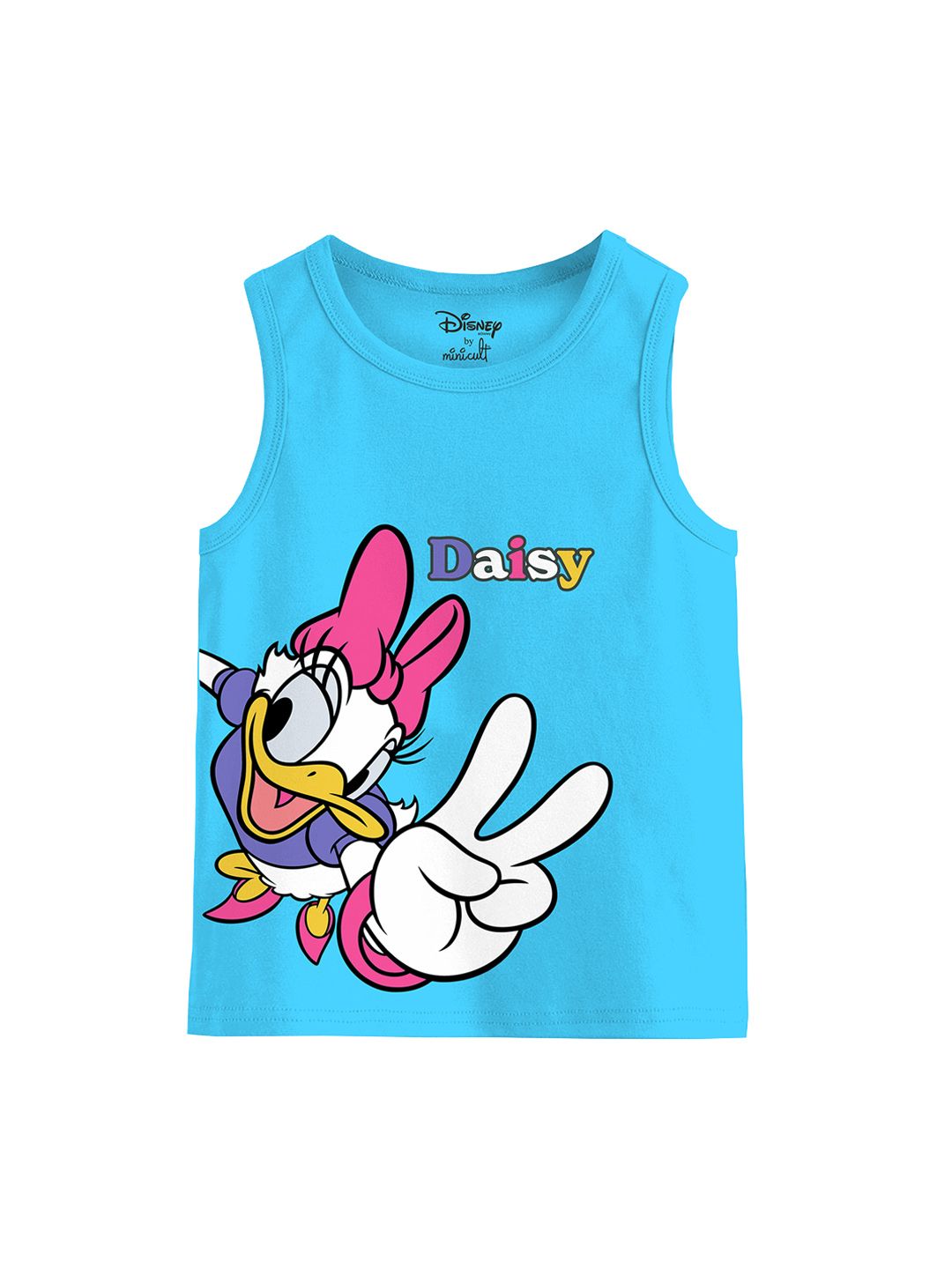 Minicult Girls Daidy Duck Printed Cotton Basic Innerwear Vests DVT_PT_A004_20_P1-image-9