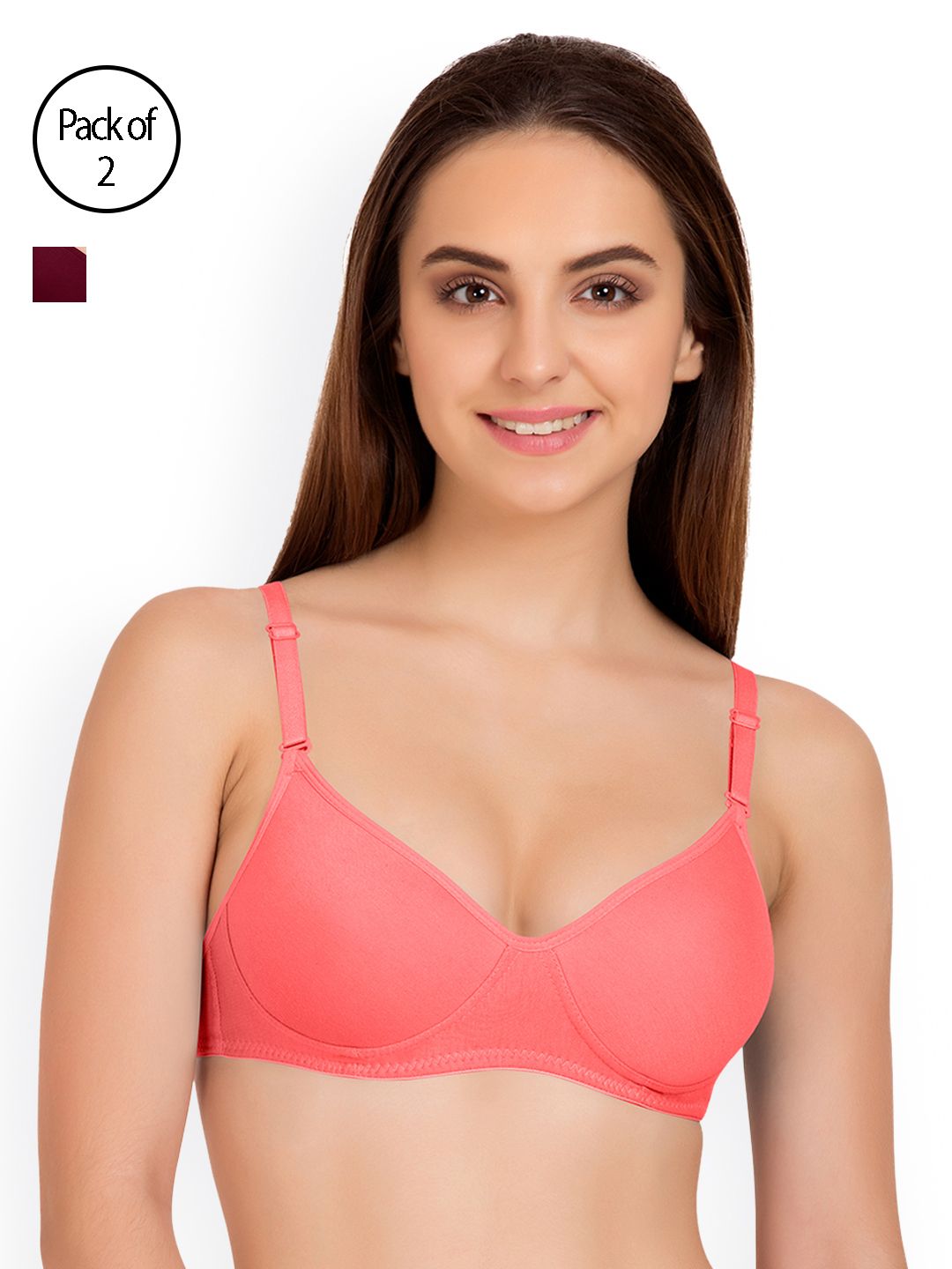 Tweens Pack of 2 Full-Coverage T-shirt Bras TW91301-image-19