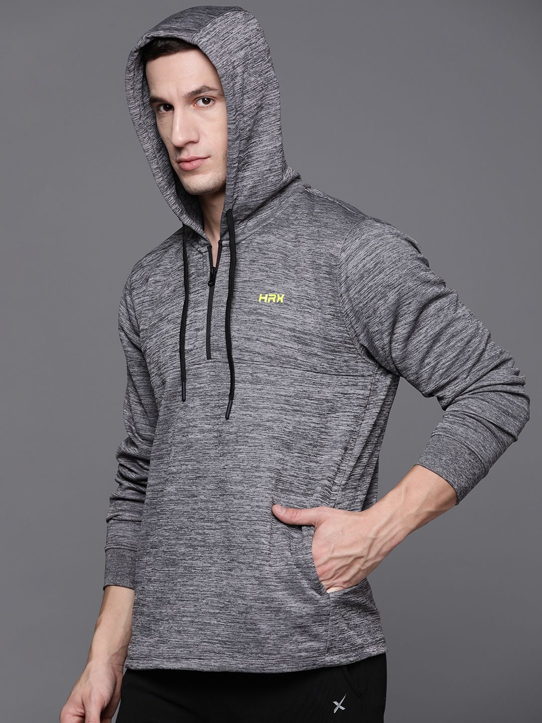 HRX by Hrithik Roshan Rapid Dry Hooded Running Sweatshirt Price