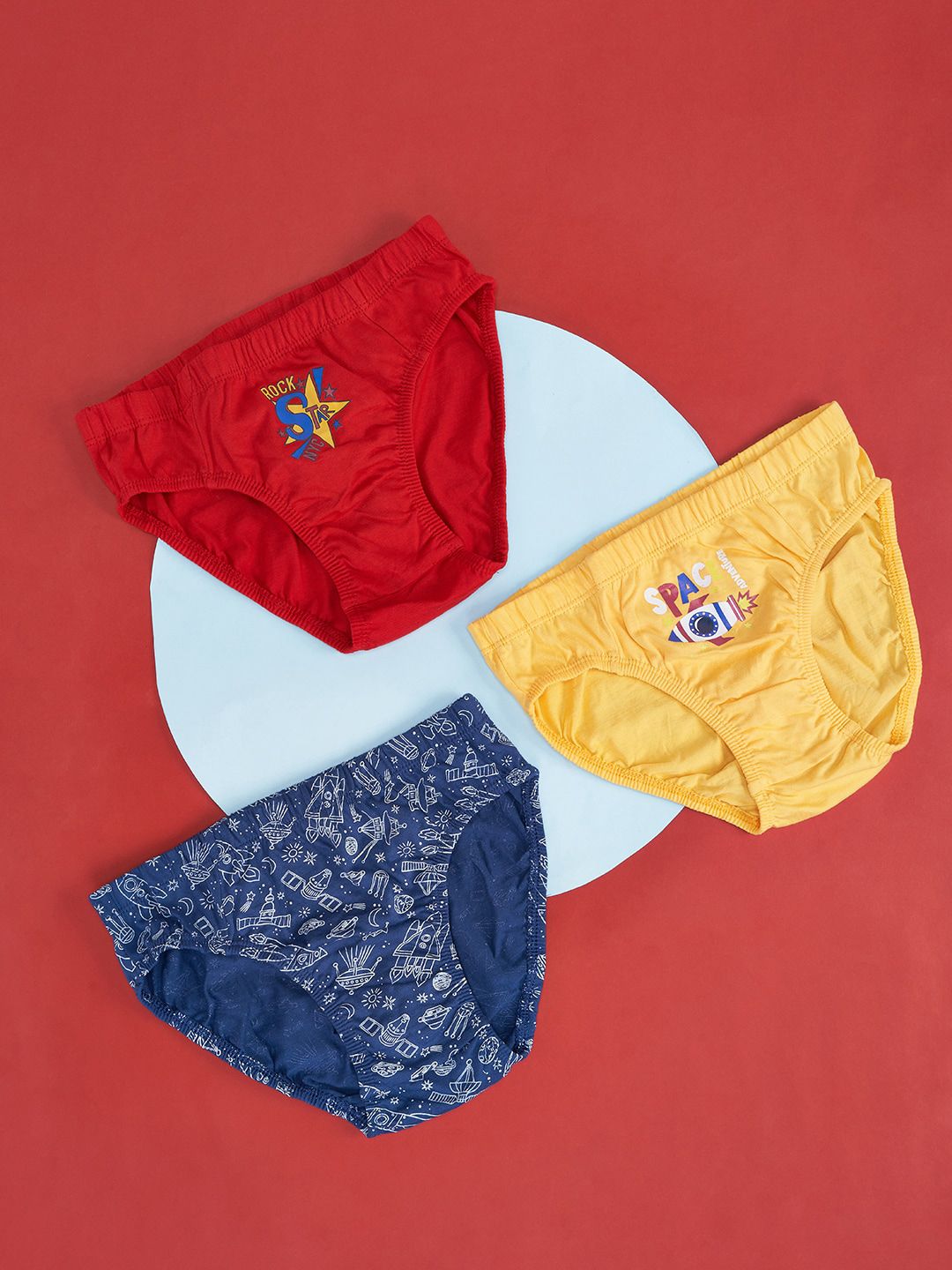 Pantaloons Junior Girls Pack of 3 Assorted Cotton Briefs-picture-49