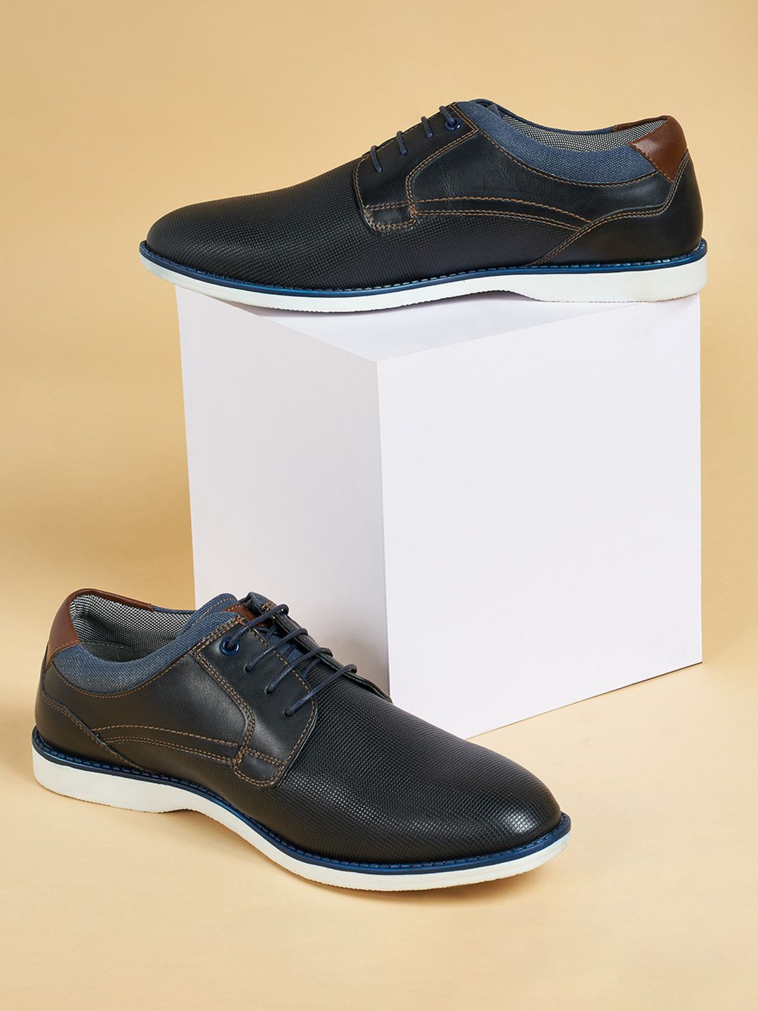BYFORD by Pantaloons Men Textured Derbys Price History