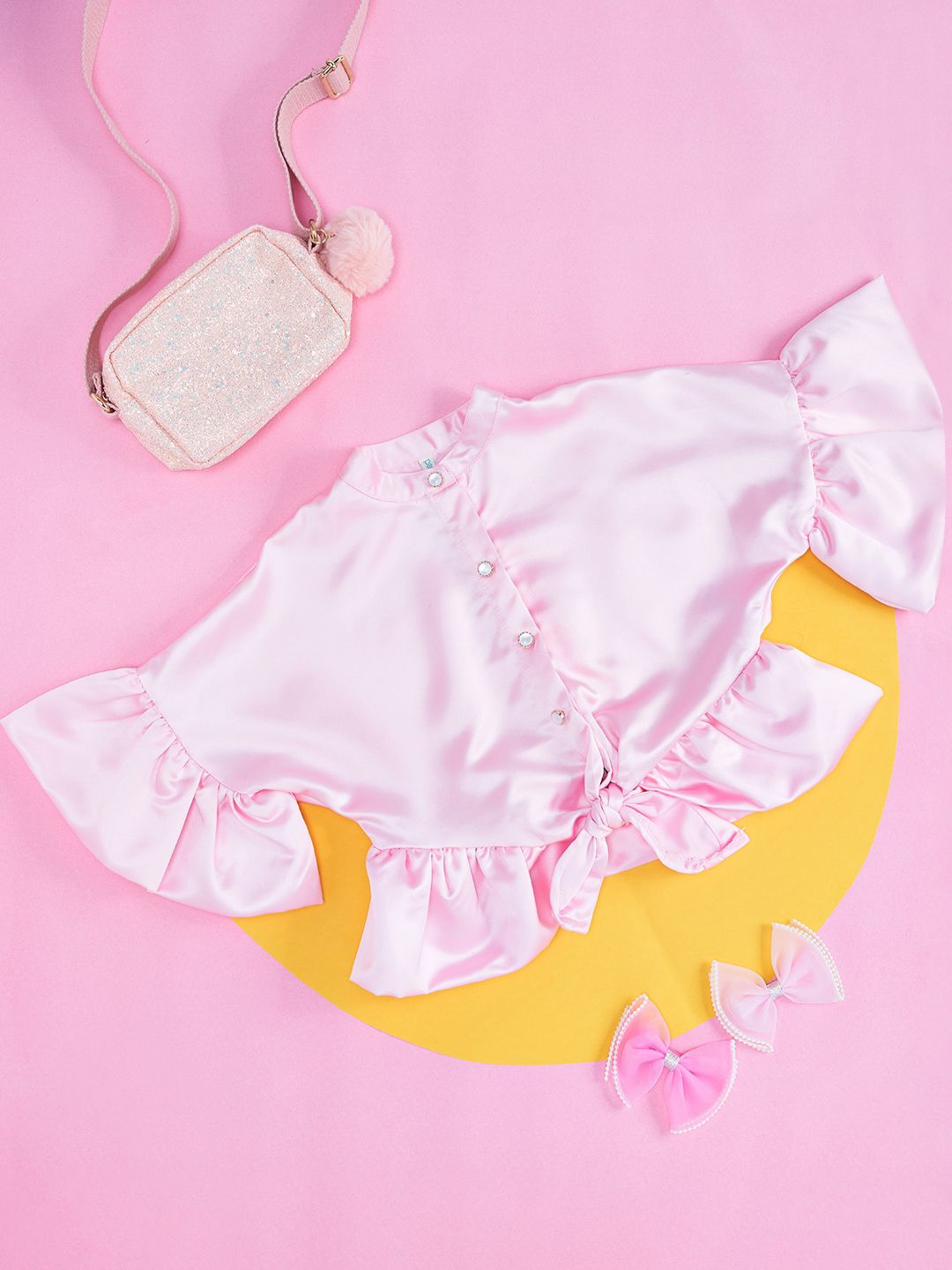 Pantaloons Junior Girls Bell Sleeve Cotton Top-picture-34