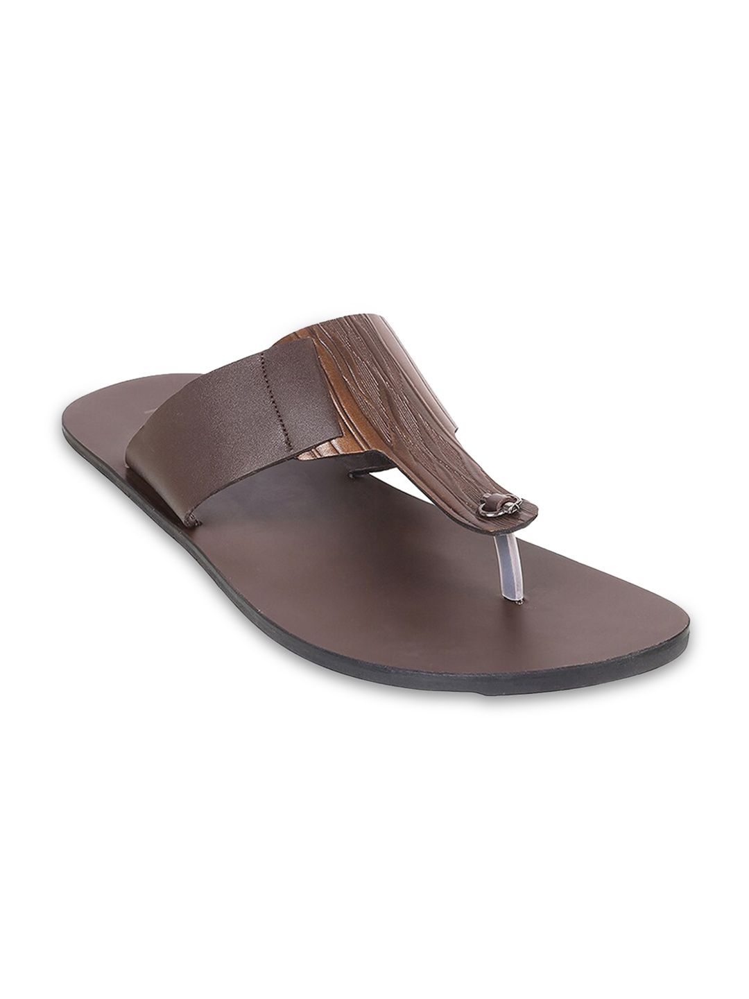 Metro Men Textured Leather Comfort Sandals-picture-24