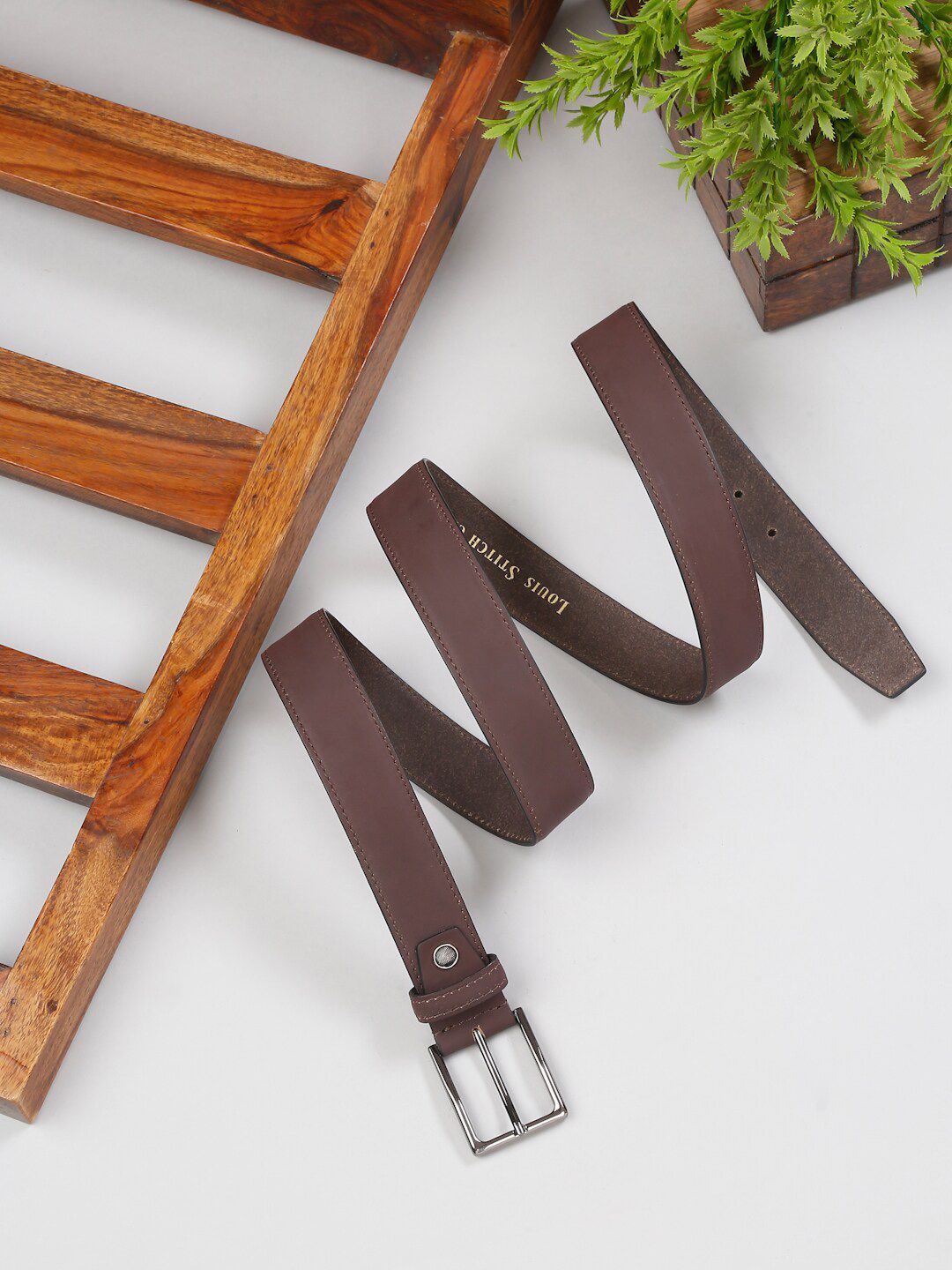 LOUIS STITCH Men Leather Wide Belt-picture-21