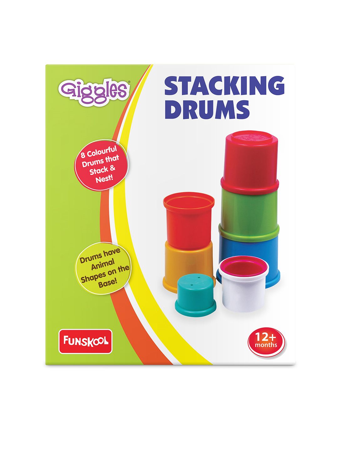 Giggles Stacking Drums for Age 1 Year+-picture-43