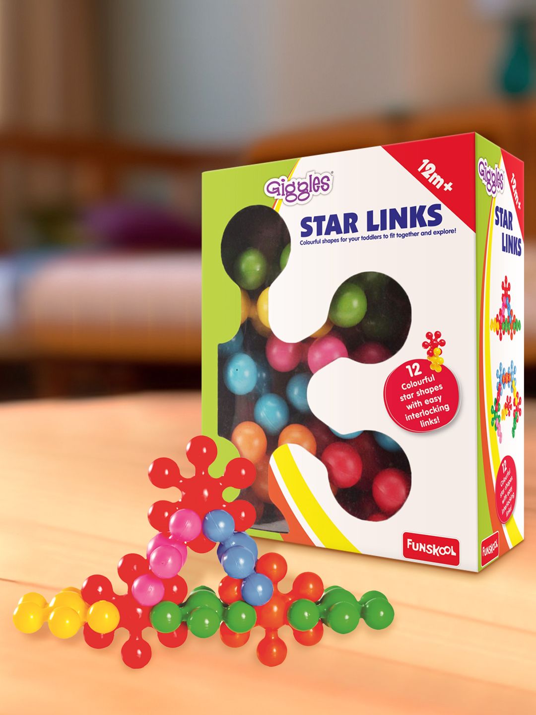 Giggles 12-Pieces Star Links for Age 1 Year+-picture-14