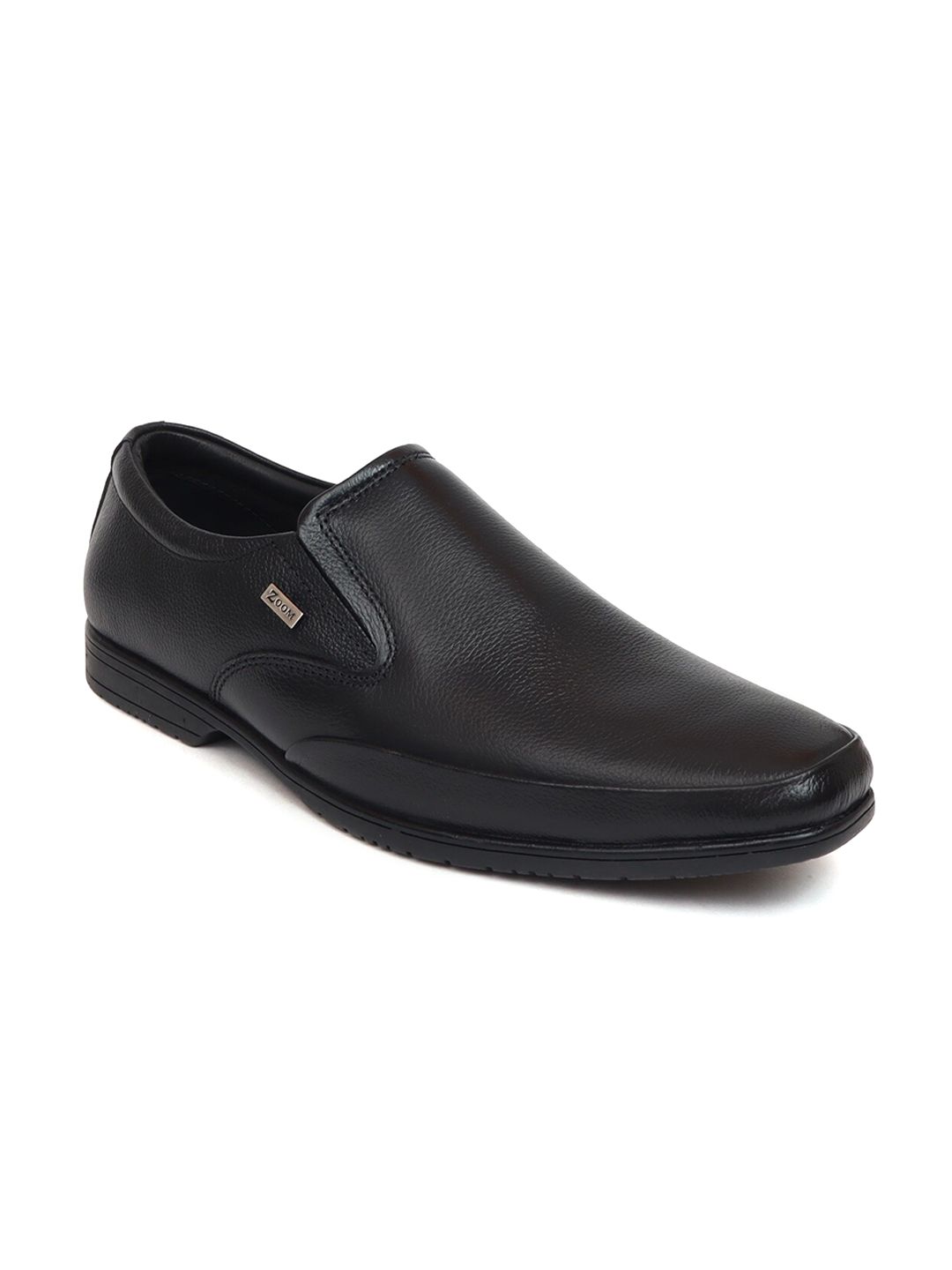 Zoom Shoes Men Textured Leather Formal Slip-On Shoes-picture-15