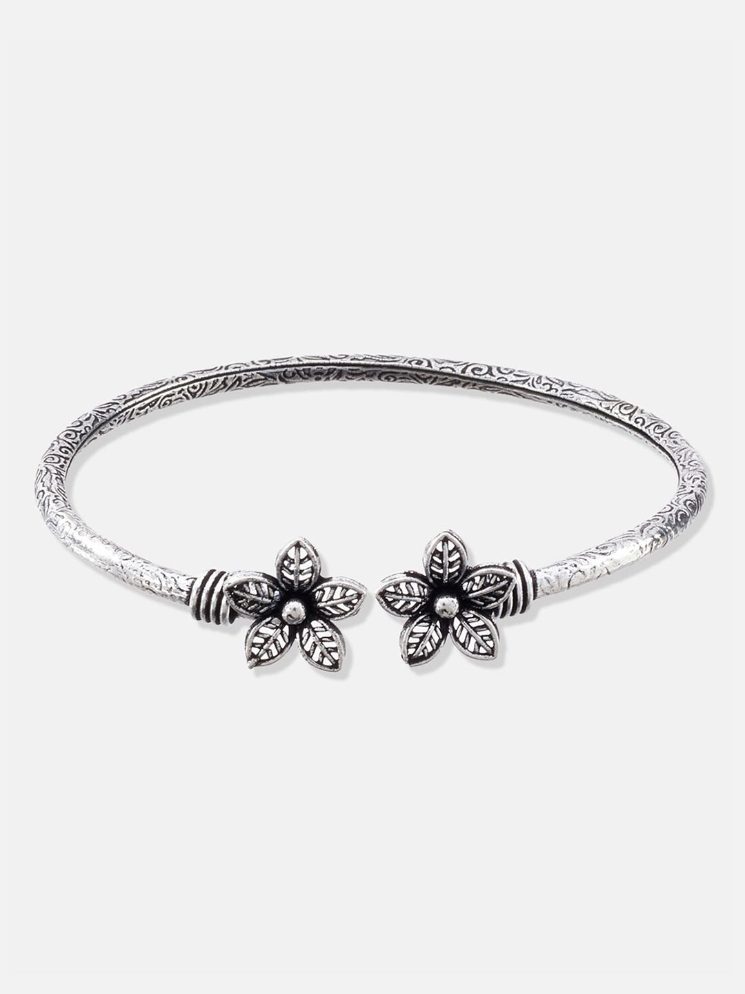 ATIBELLE Set Of 2 German Silver-Plated Adjustable Bangles