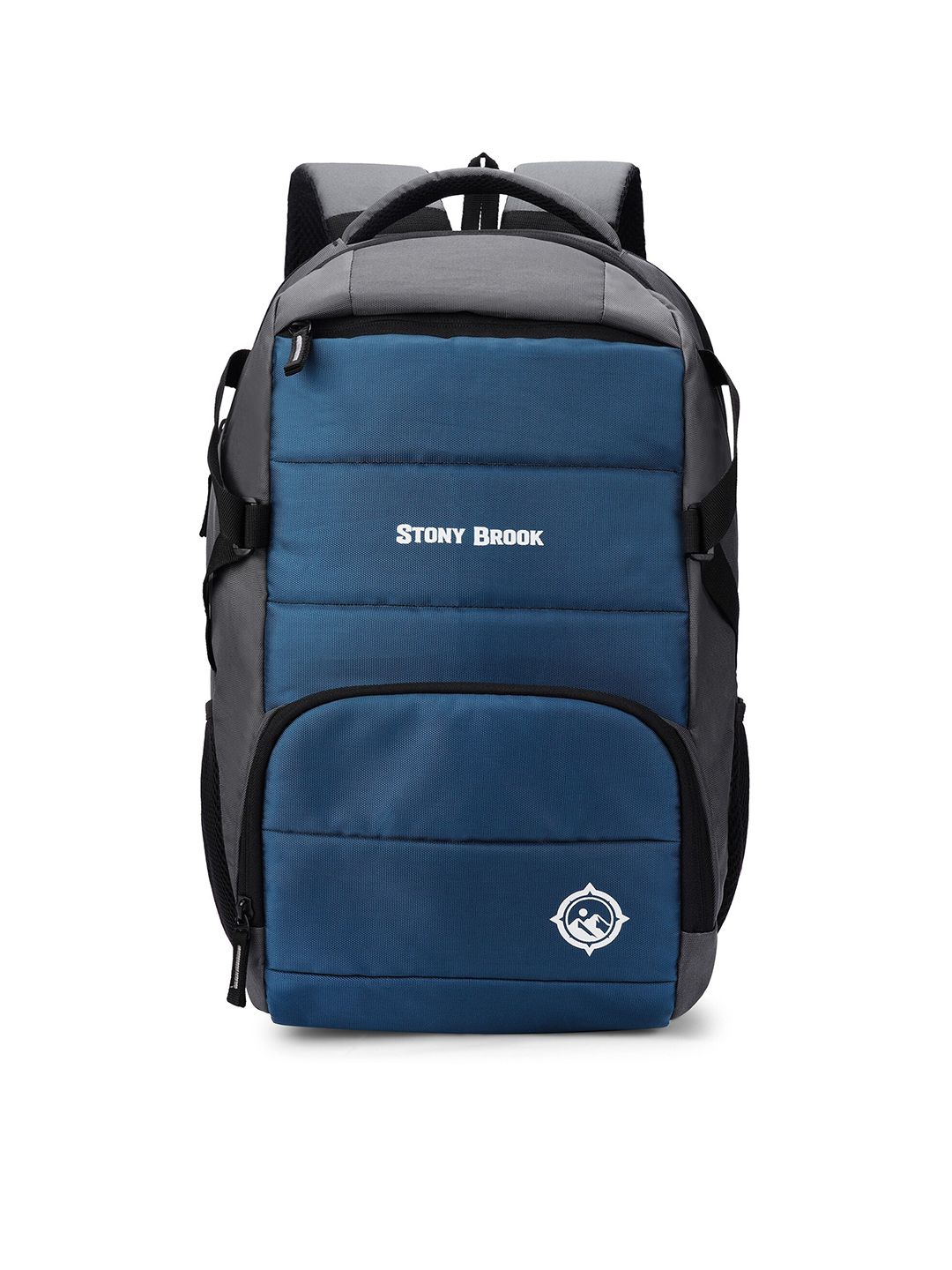 Stony Brook by Nasher Miles Unisex Grey & Blue Printed Laptop Bag-picture-43