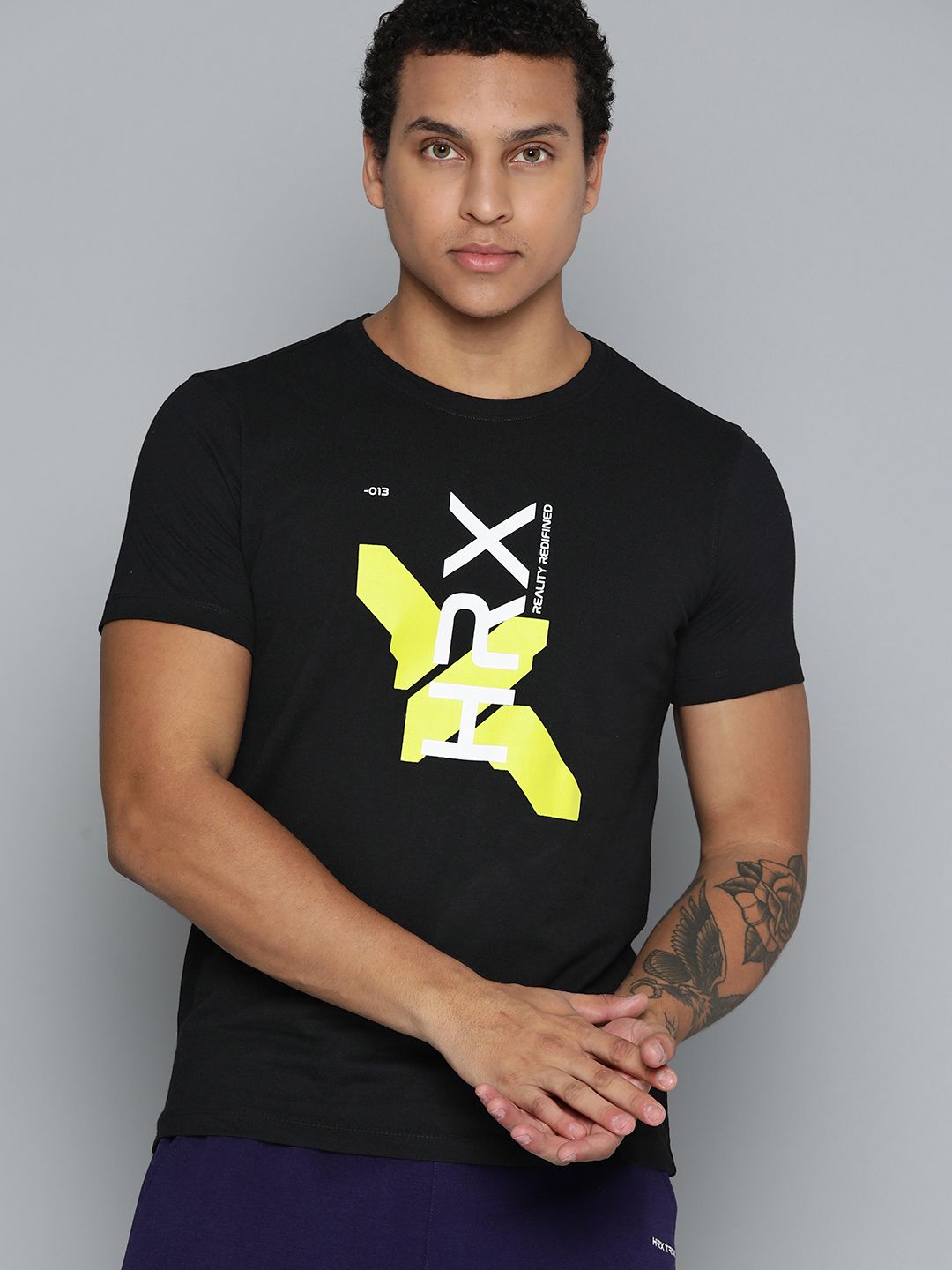 HRX by Hrithik Roshan Brand Logo Print Lifestyle T-shirt