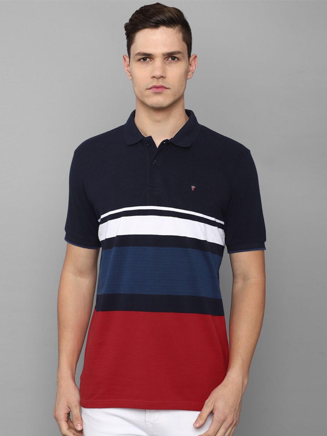 Buy Louis Philippe Louis Philippe Solid Polo Collar T-shirt at Redfynd