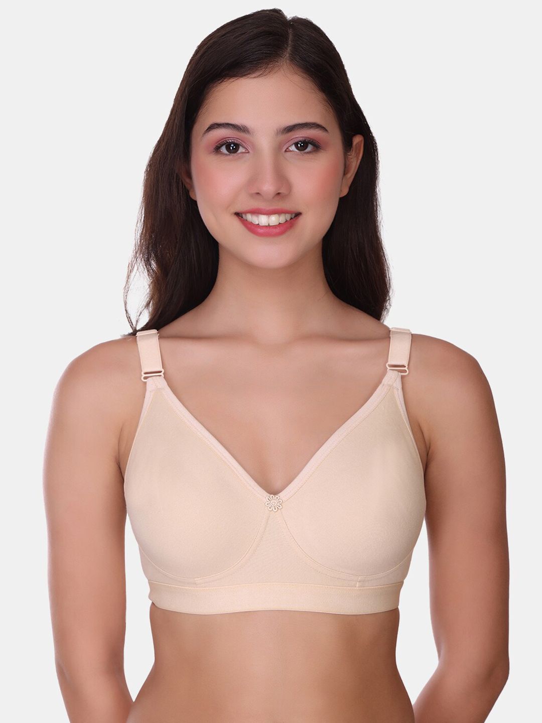 POOJA RAGENEE Double Layer Full Coverage Non-Padded All Day Comfort Cotton Bra
