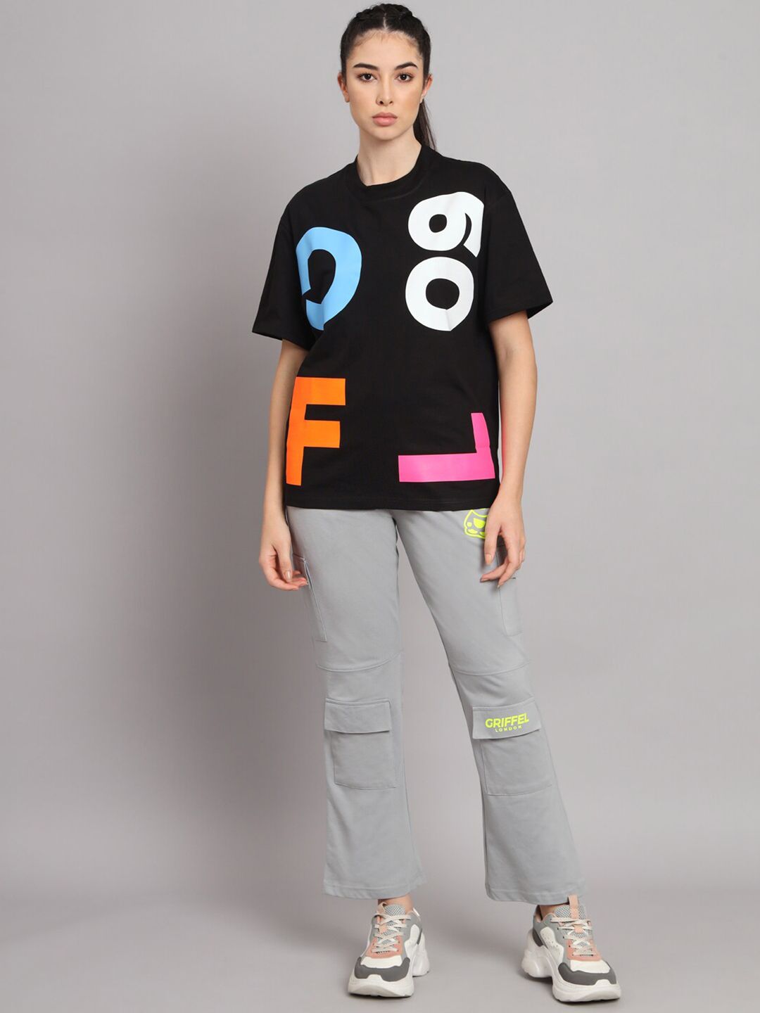 GRIFFEL Women Printed Cotton T-shirt With Pyjamas-picture-21