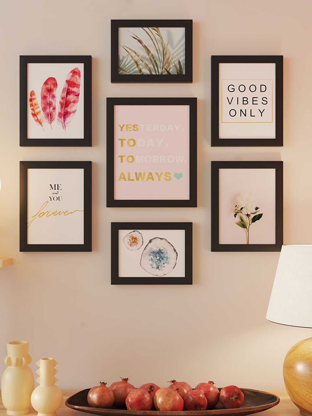 Art Street Black 7 Pieces Motivational Painting Wall Arts-picture-34
