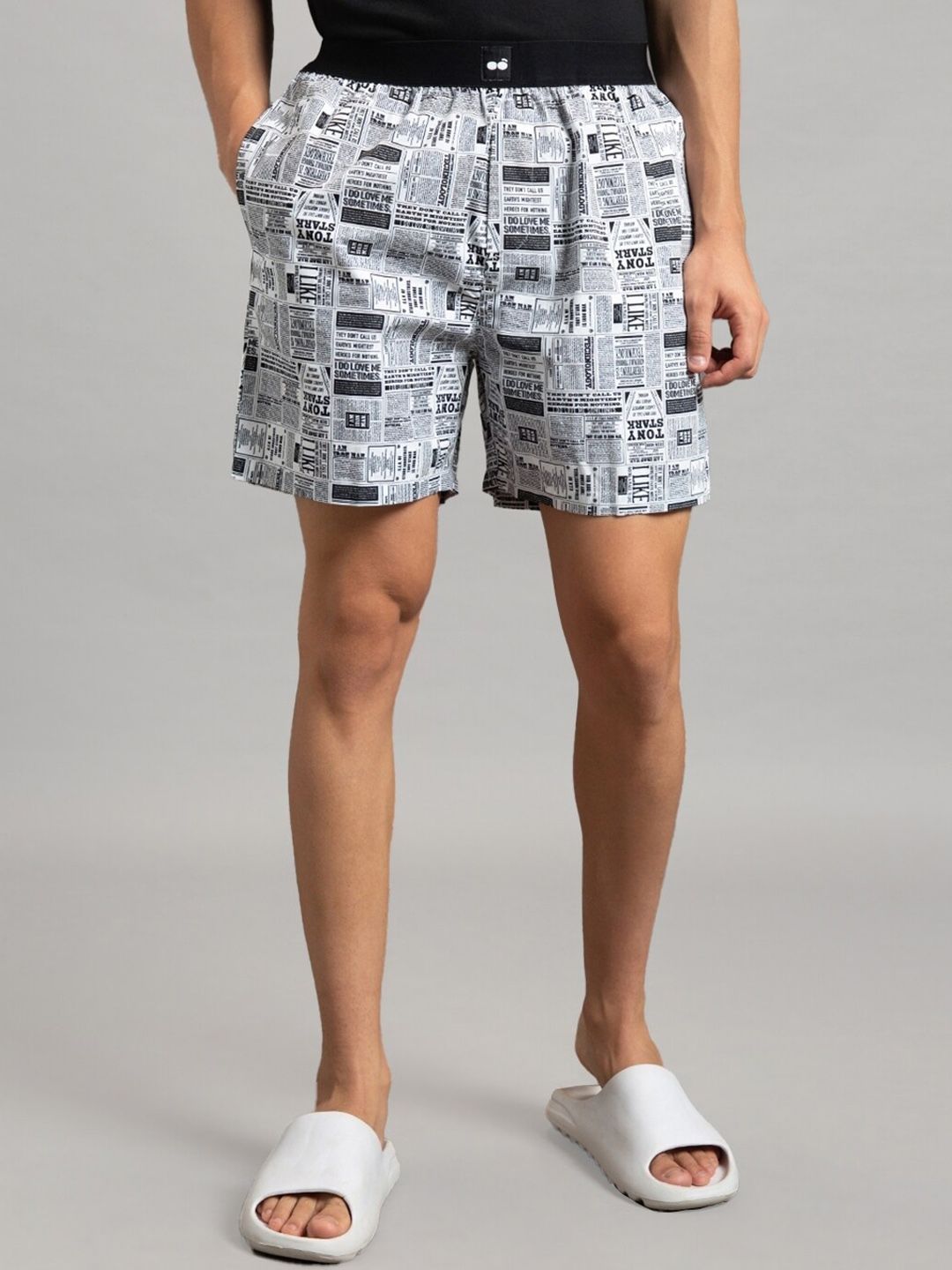Bewakoof Men All Over Newspaper Printed Boxers-picture-24