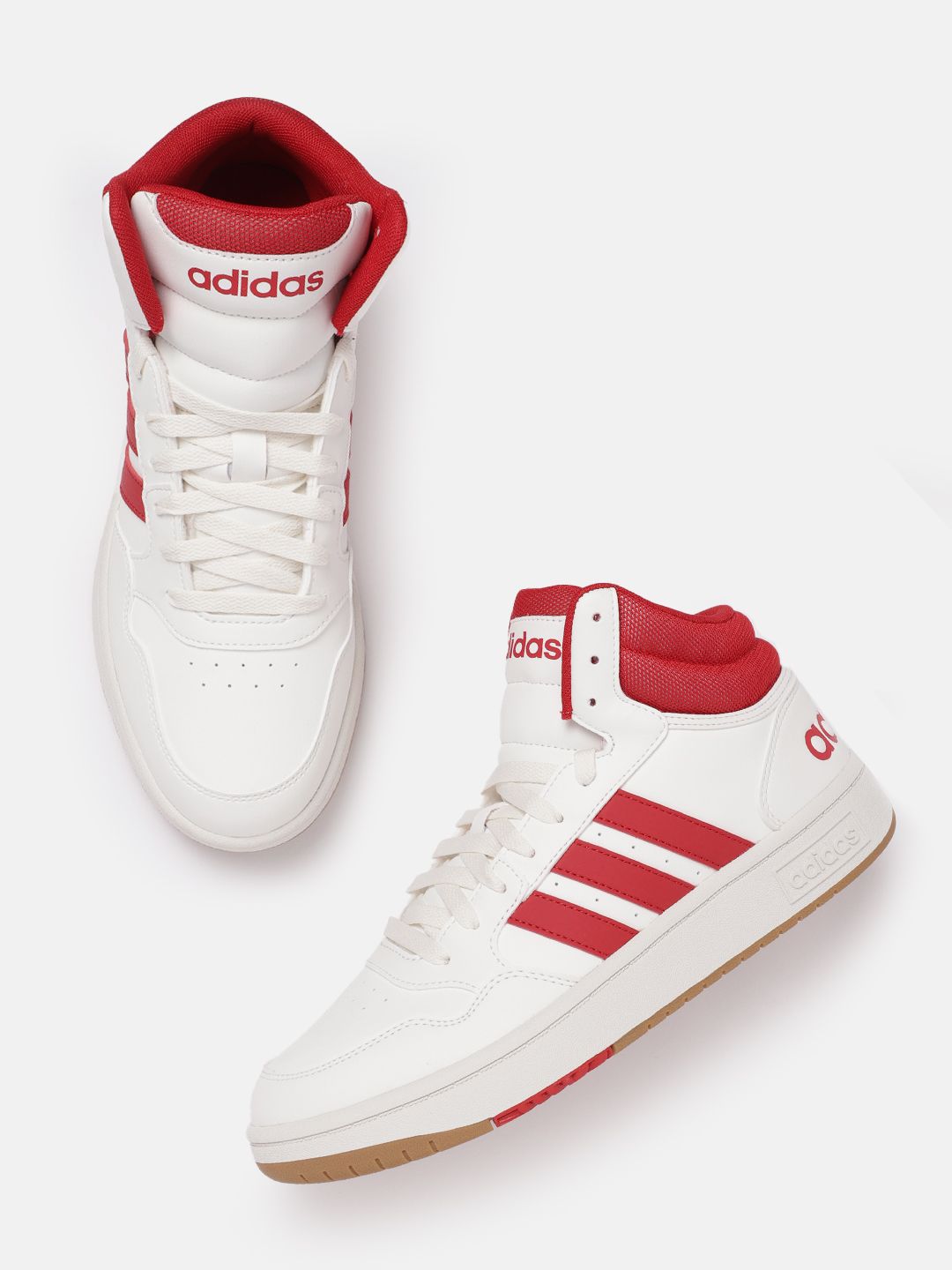 Adidas Men HOOPS 3.0 MID Basketball Shoes (8) by Myntra