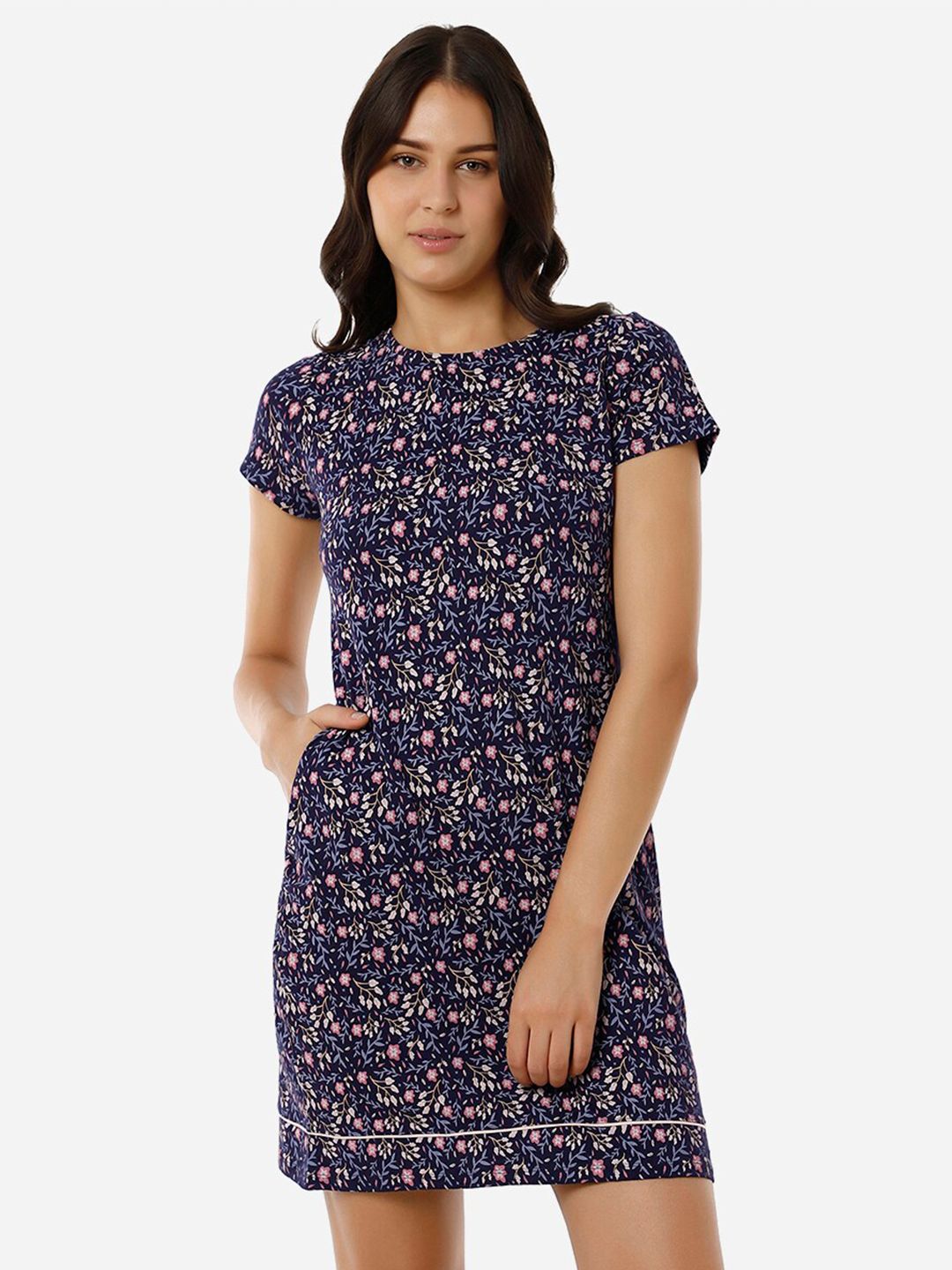 Amante Floral Printed Nightdress-picture-14